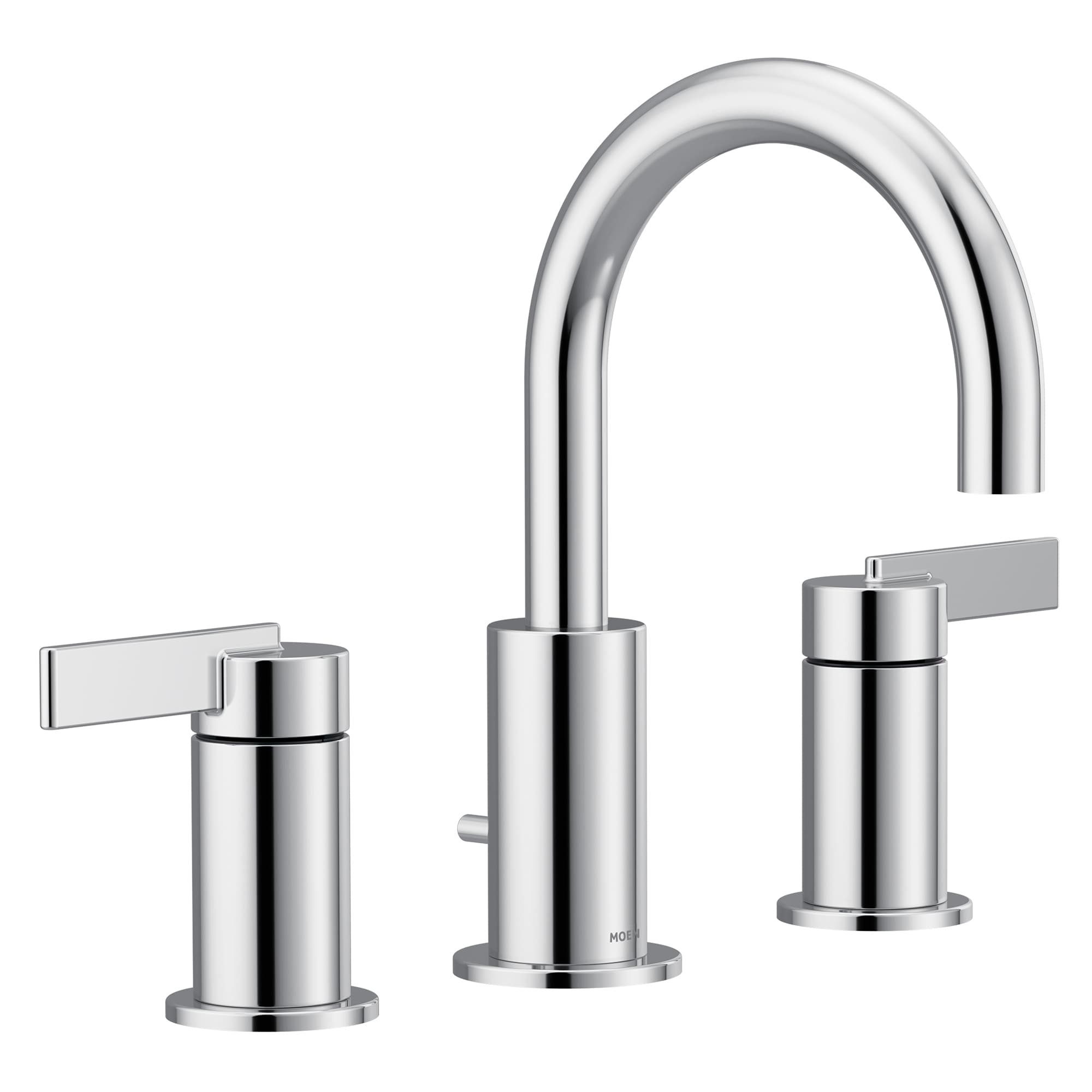Moen T6222 Cia Chrome Widespread 2-handle High-arc Residential Handle Bathroom Sink Faucet