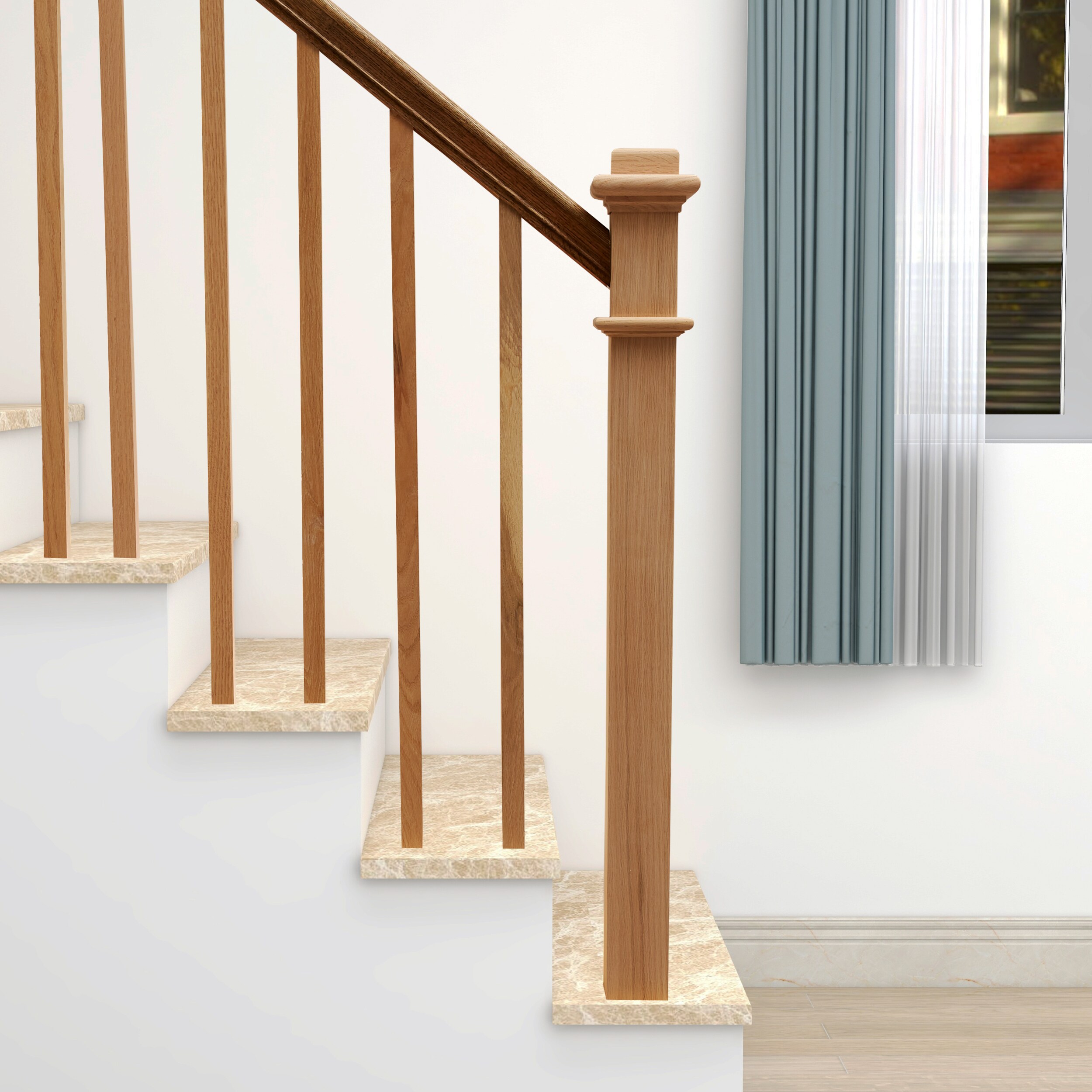 RELIABILT WG962OAK Interior-Stairpart-Newel-Posts - View #5
