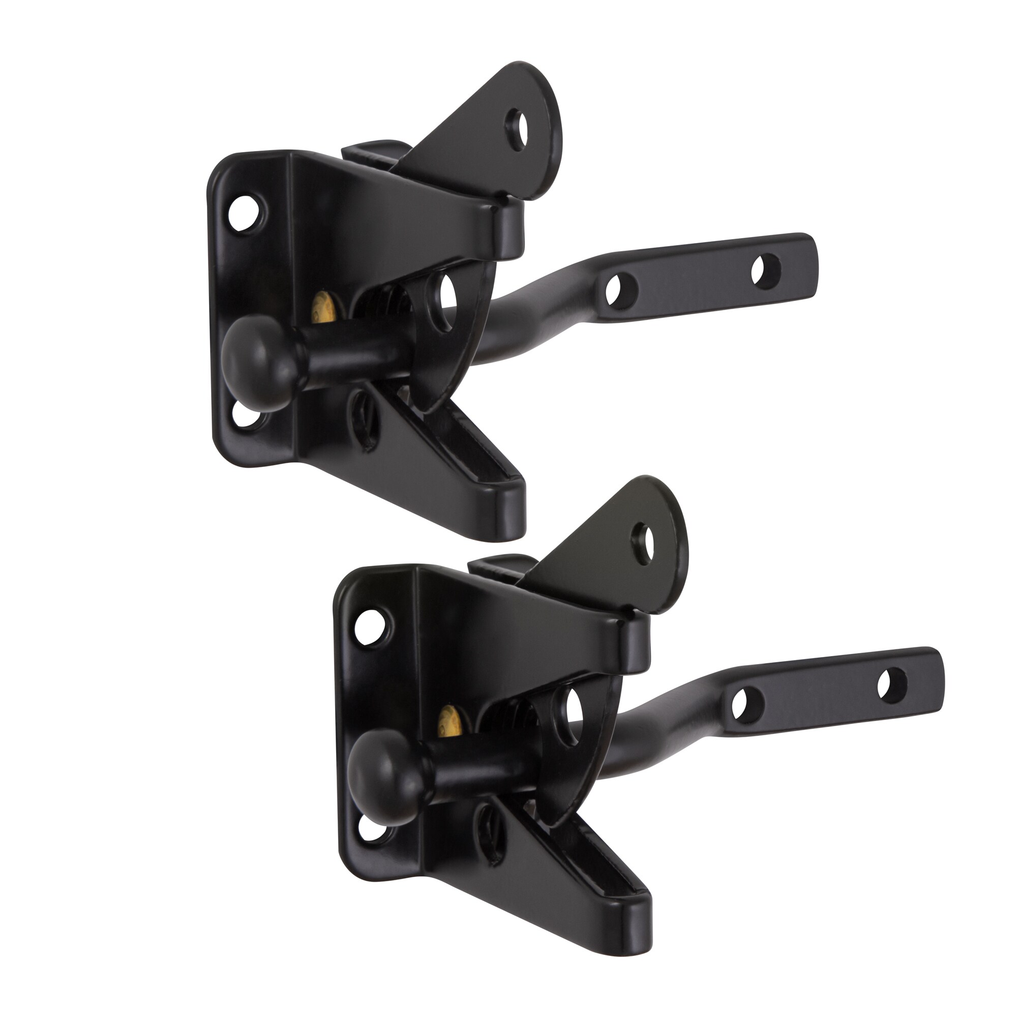 Design House 189407-MB Gate Hardware 2 -Pack 4-1/2-in Black Gate latch