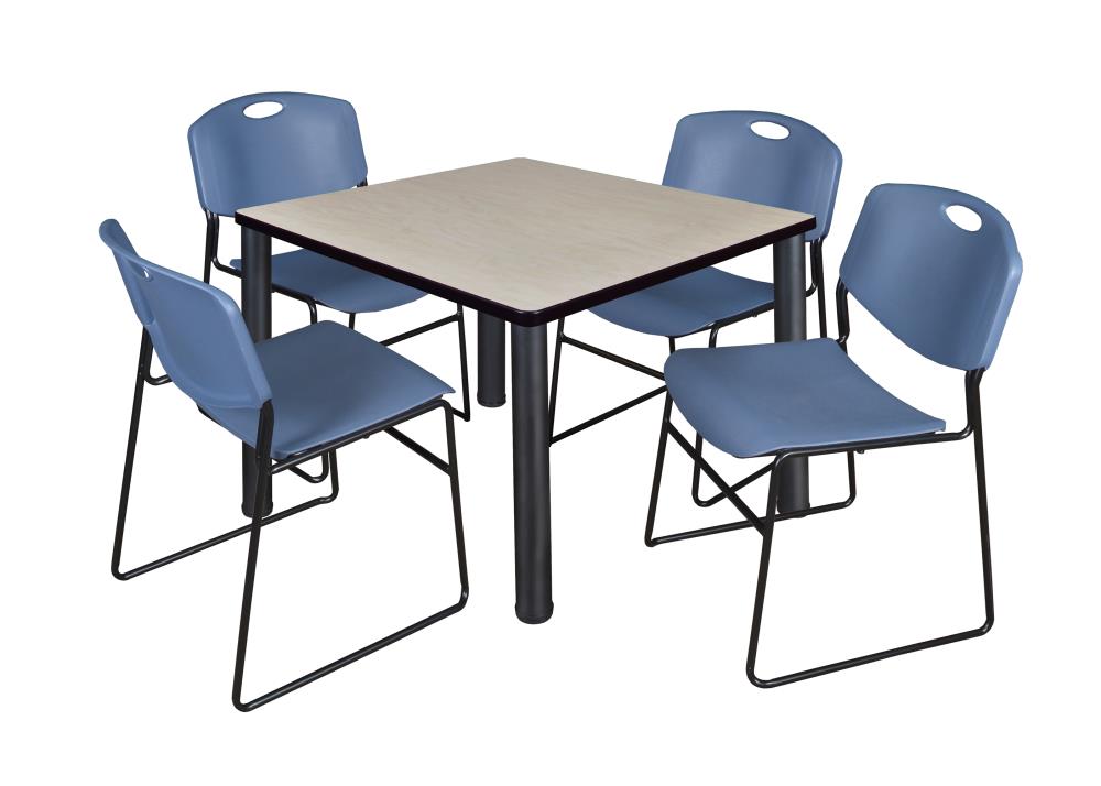 Regency TB3636PLBPBK44BE Breakroom Off-white 4-Person Training Table (36-in W x 29-in H)