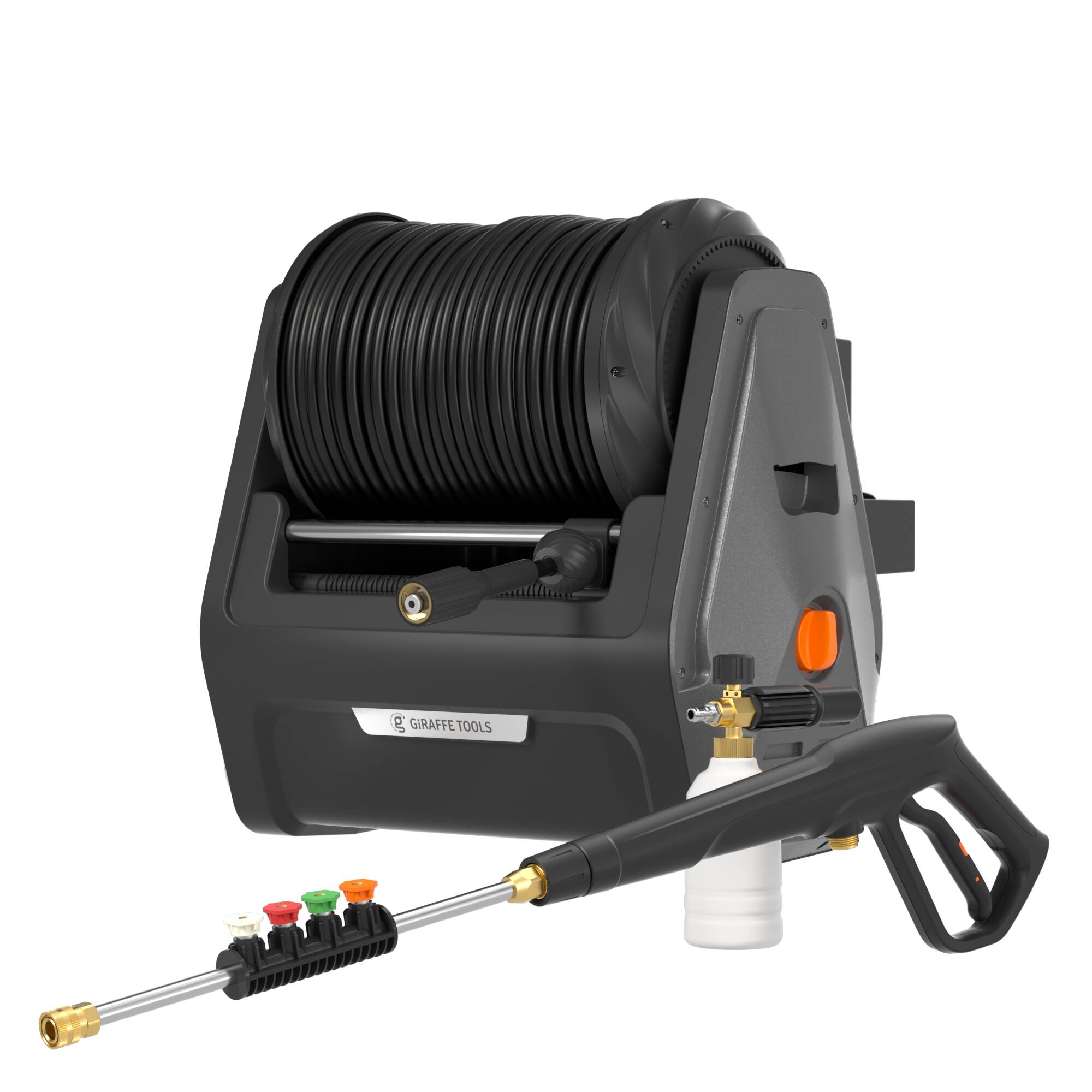 Giraffe Tools HP135-G30B Grandfalls G30 2400-PSI 1.1-GPM Cold Water Electric Pressure washer with 4 Spray Tips