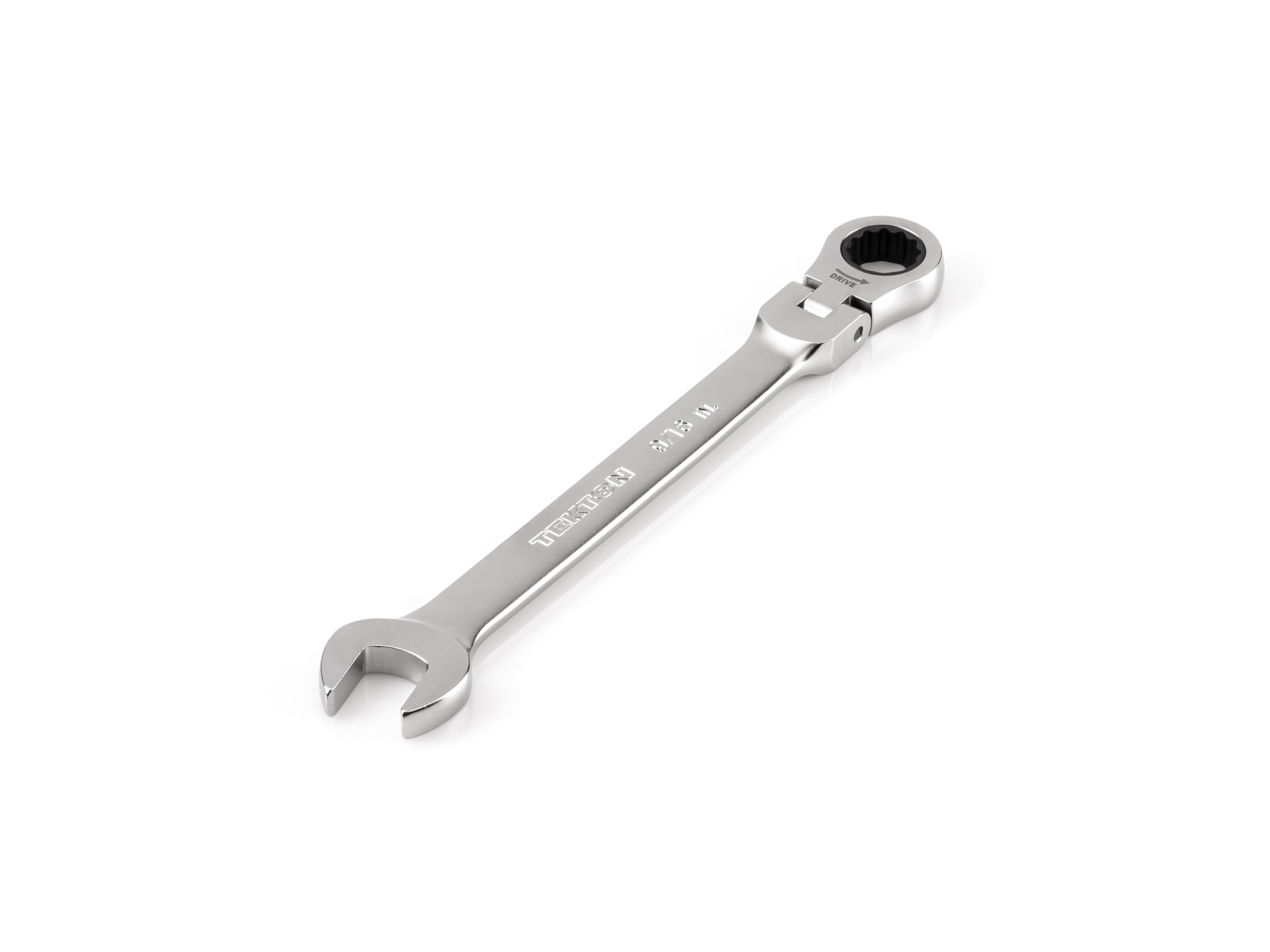 TEKTON WRC26314 9/16-in Standard (SAE) Flexible Head Ratchet Wrench