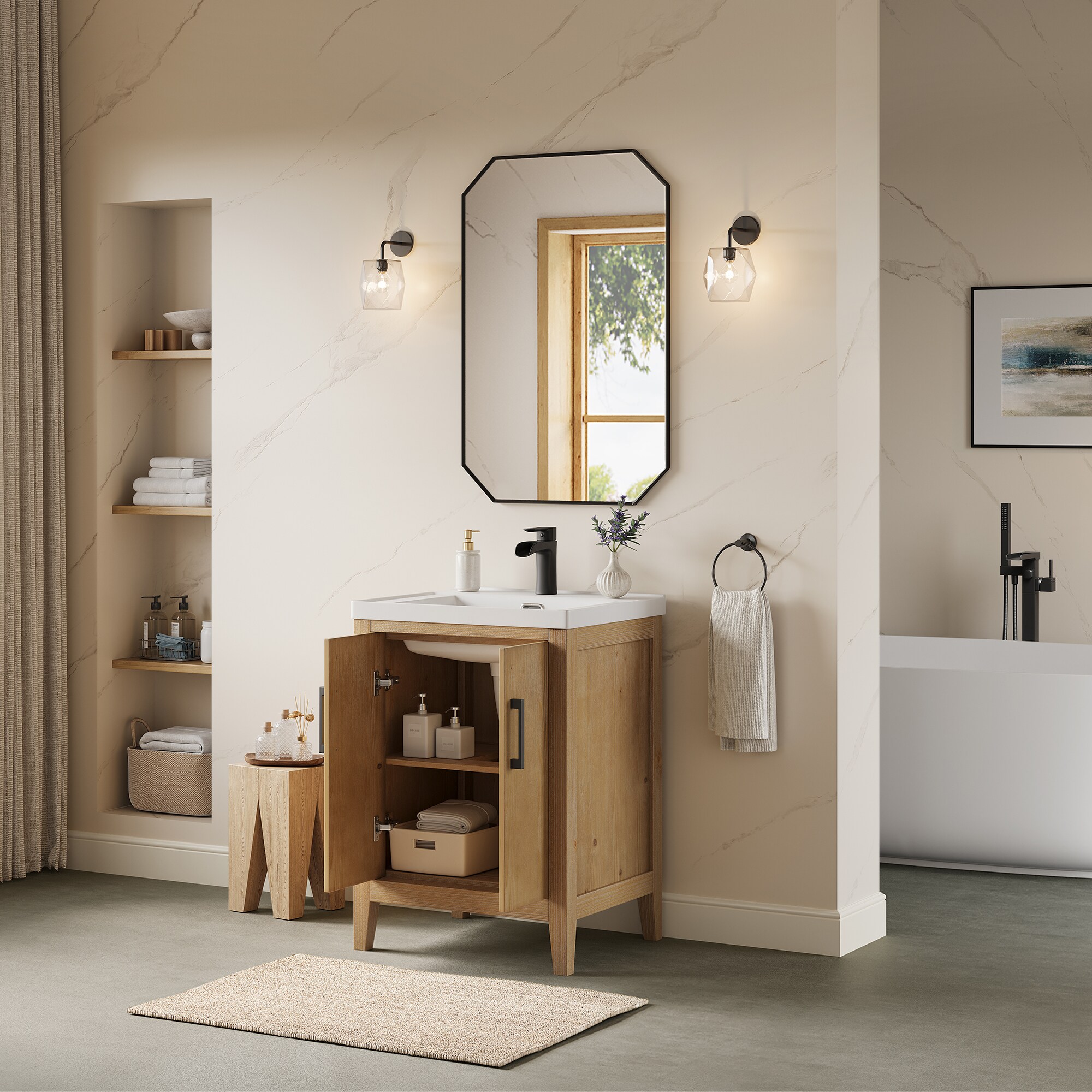 Altair 566024-WF-WH Bath-Vanity-Combo - View #4