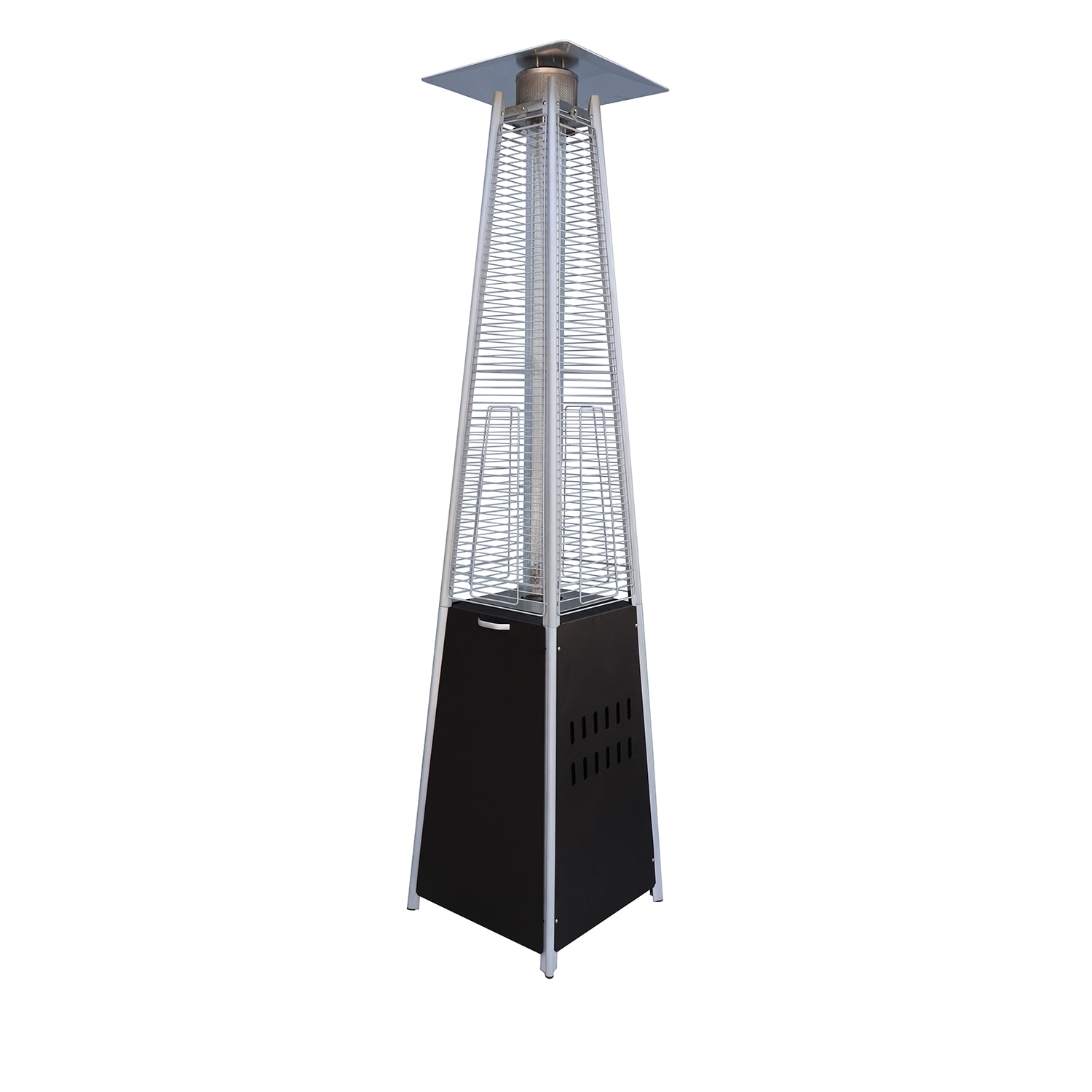 Mondawe MO-LS18103 40000 -BTU Black Aluminum Floorstanding Liquid propane Patio Heater