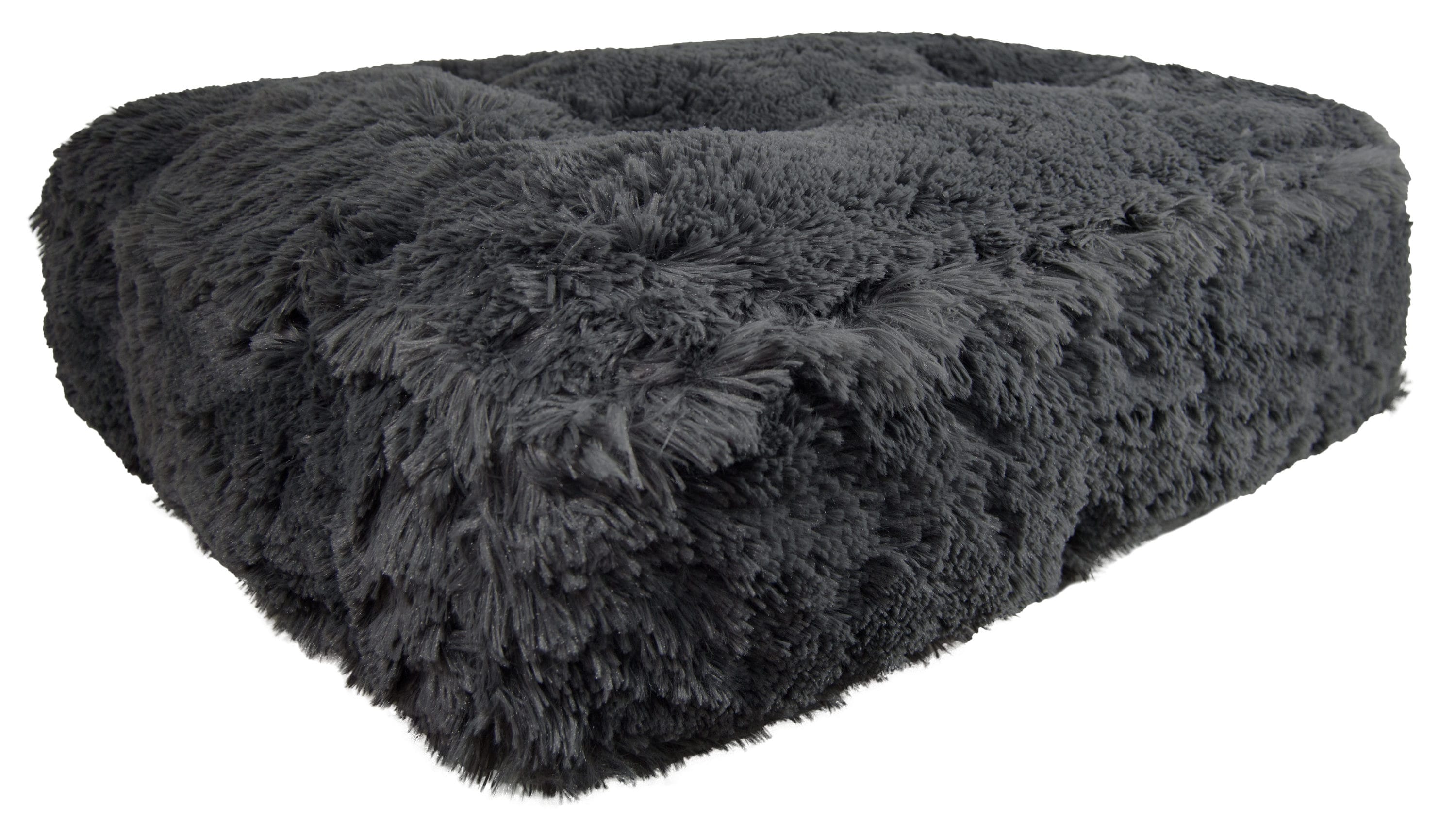 Bessie and Barnie RECT-WLFG-XL Square Gray Polyester Pillow ( Extra Large)