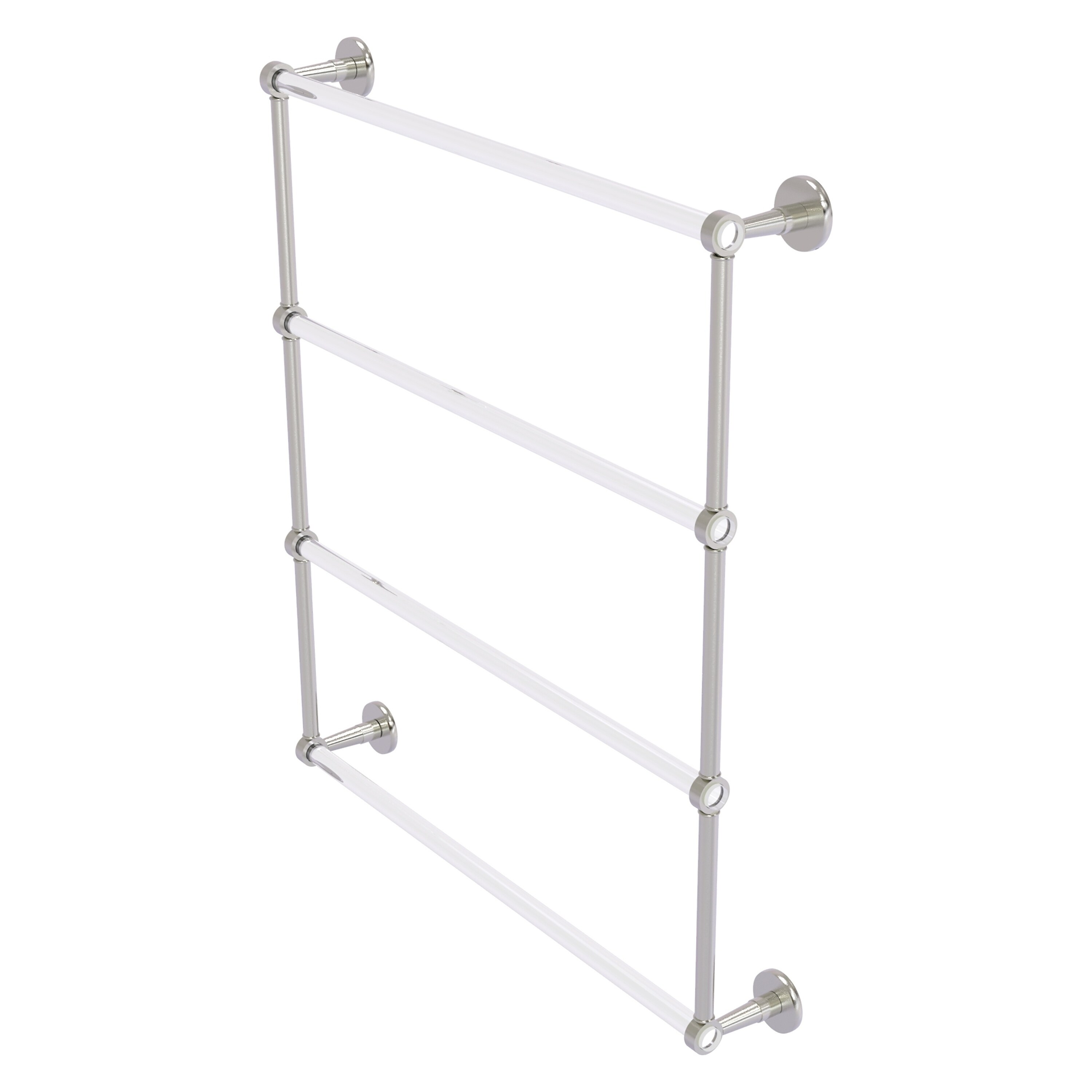 Allied Brass CV-28-30-SN Clearview 30-in double Satin Nickel Wall mount Double Towel Bar