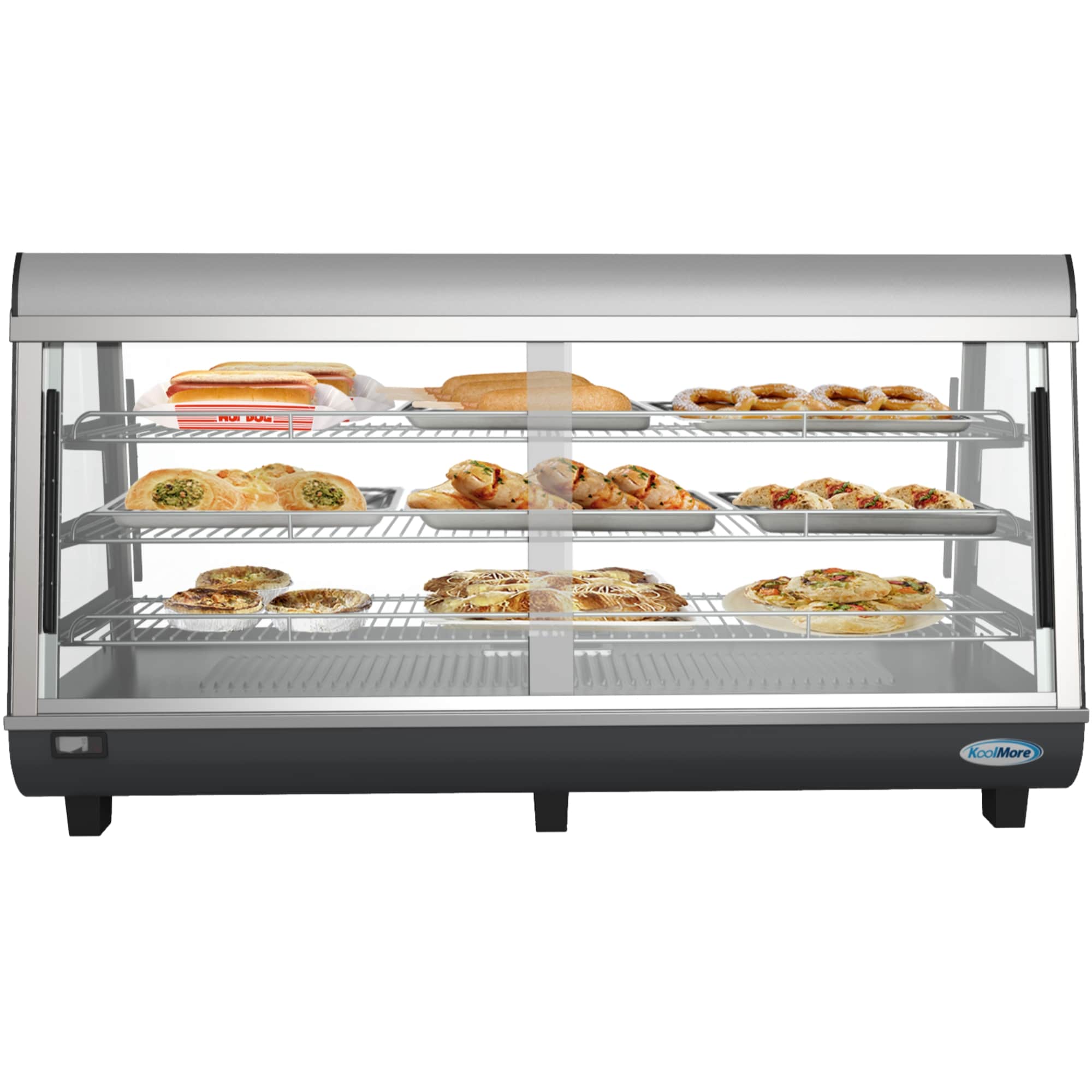 KoolMore WT48-6B 3 -Station 6.5-Quart Commercial Electric Warming tray