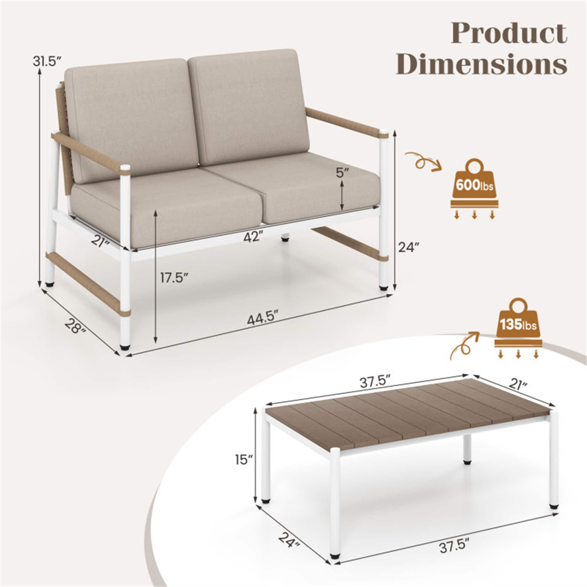 BABOOM BOM-64GR-22-CO Patio-Conversation-Sets - View #3