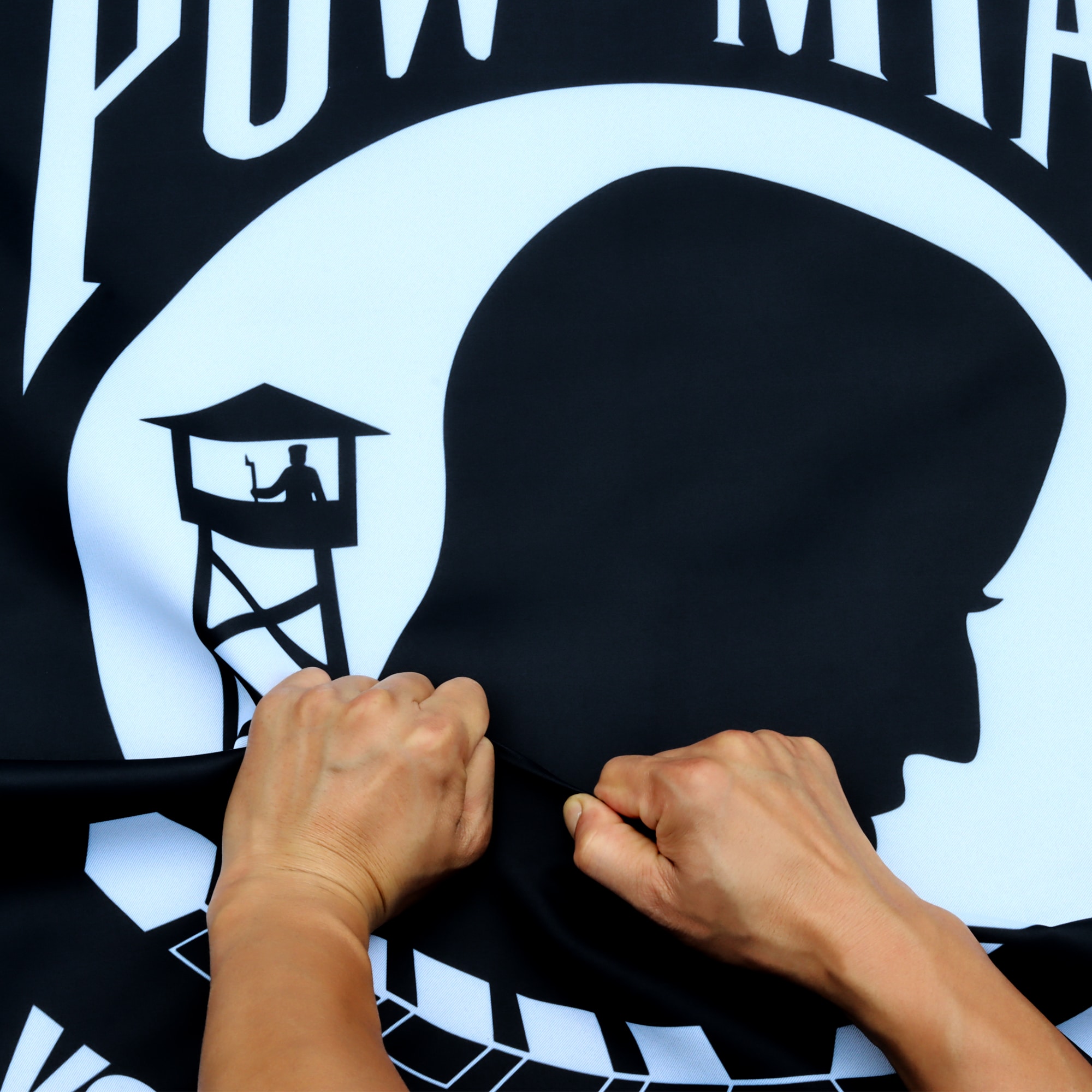 Rip-Proof Double-Sided Black and White 3x5 Ft Flag