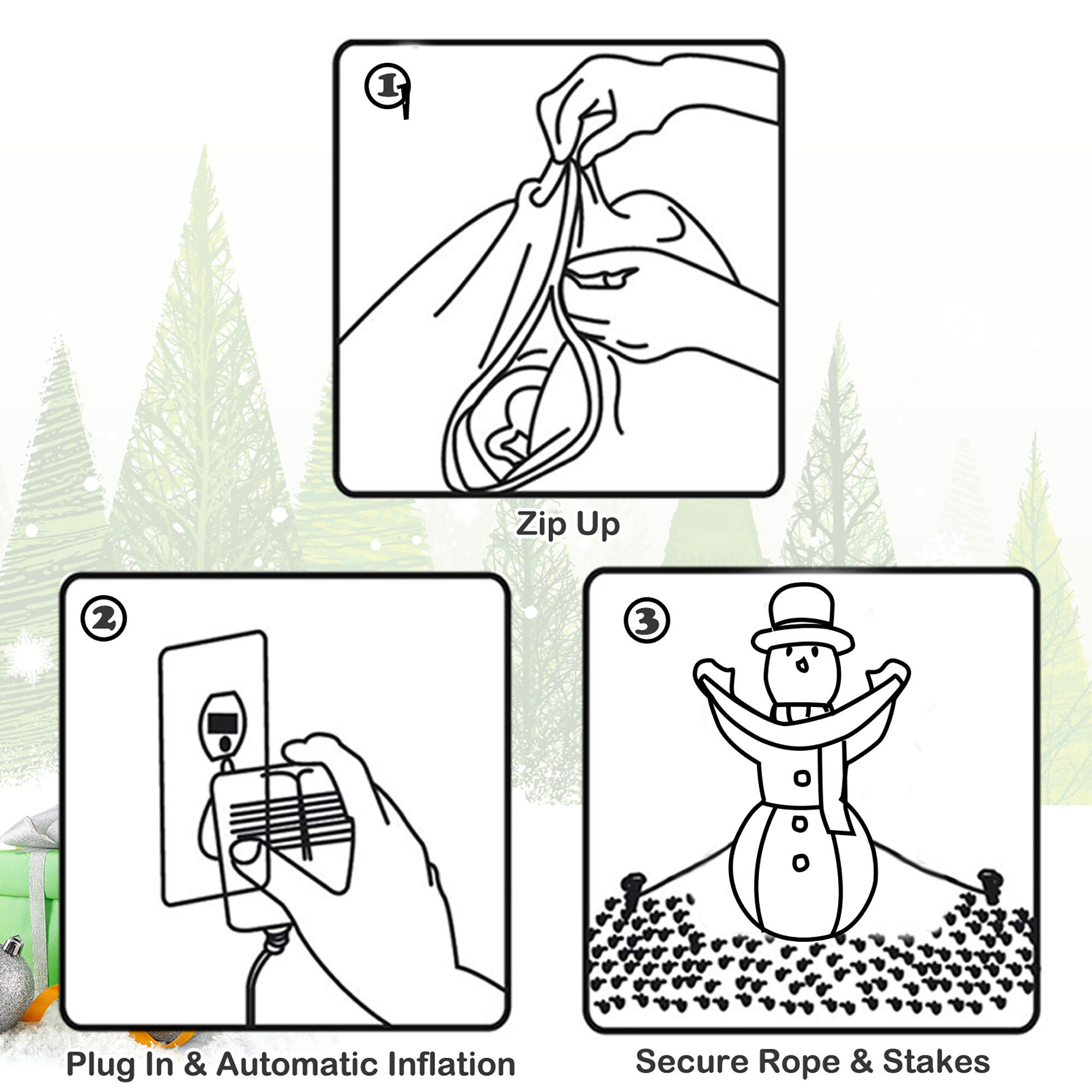 Costway LWS00678 Christmas-Inflatables - View #6