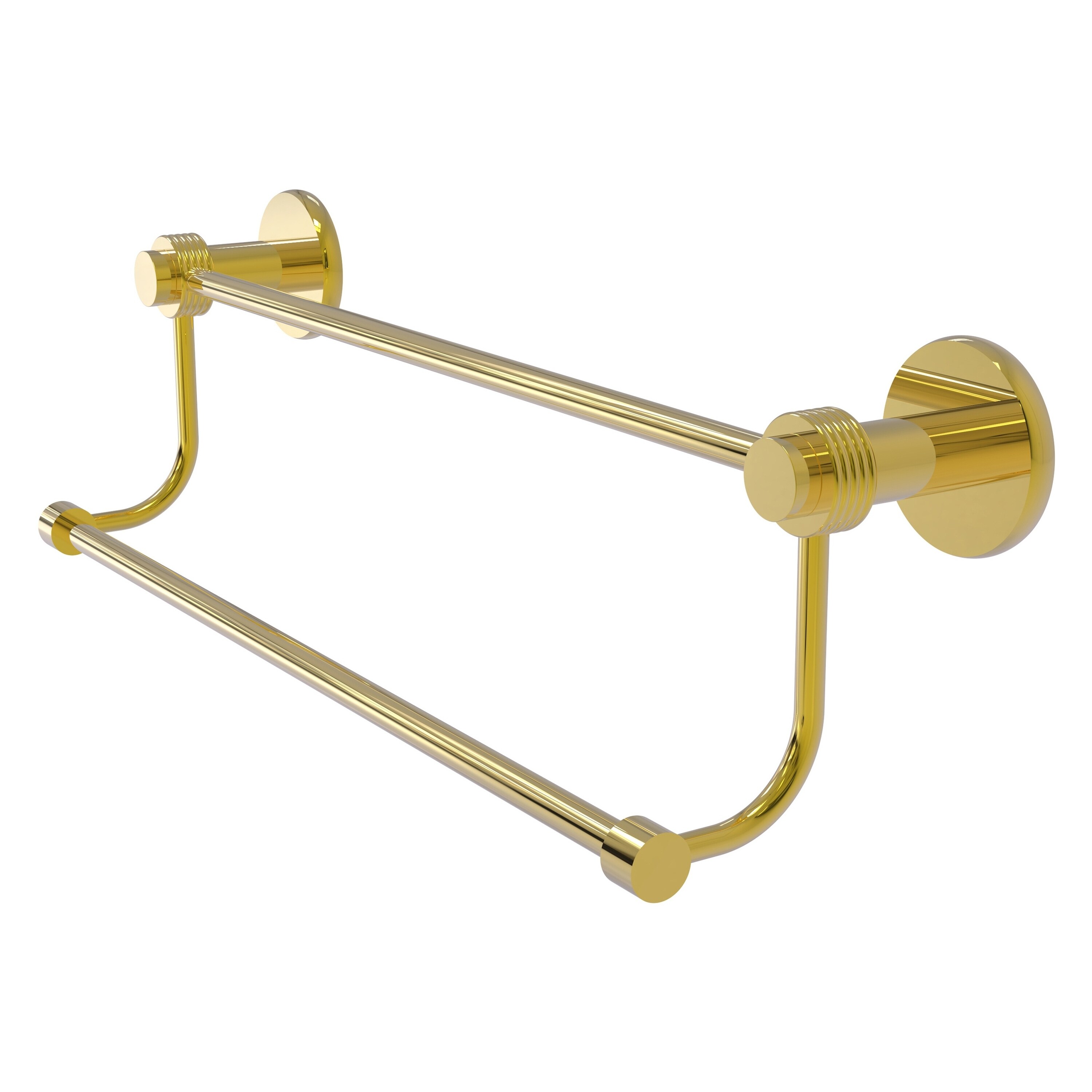 Allied Brass 9072G/24-PB Mercury 24-in double Polished Brass Wall mount Double Towel Bar