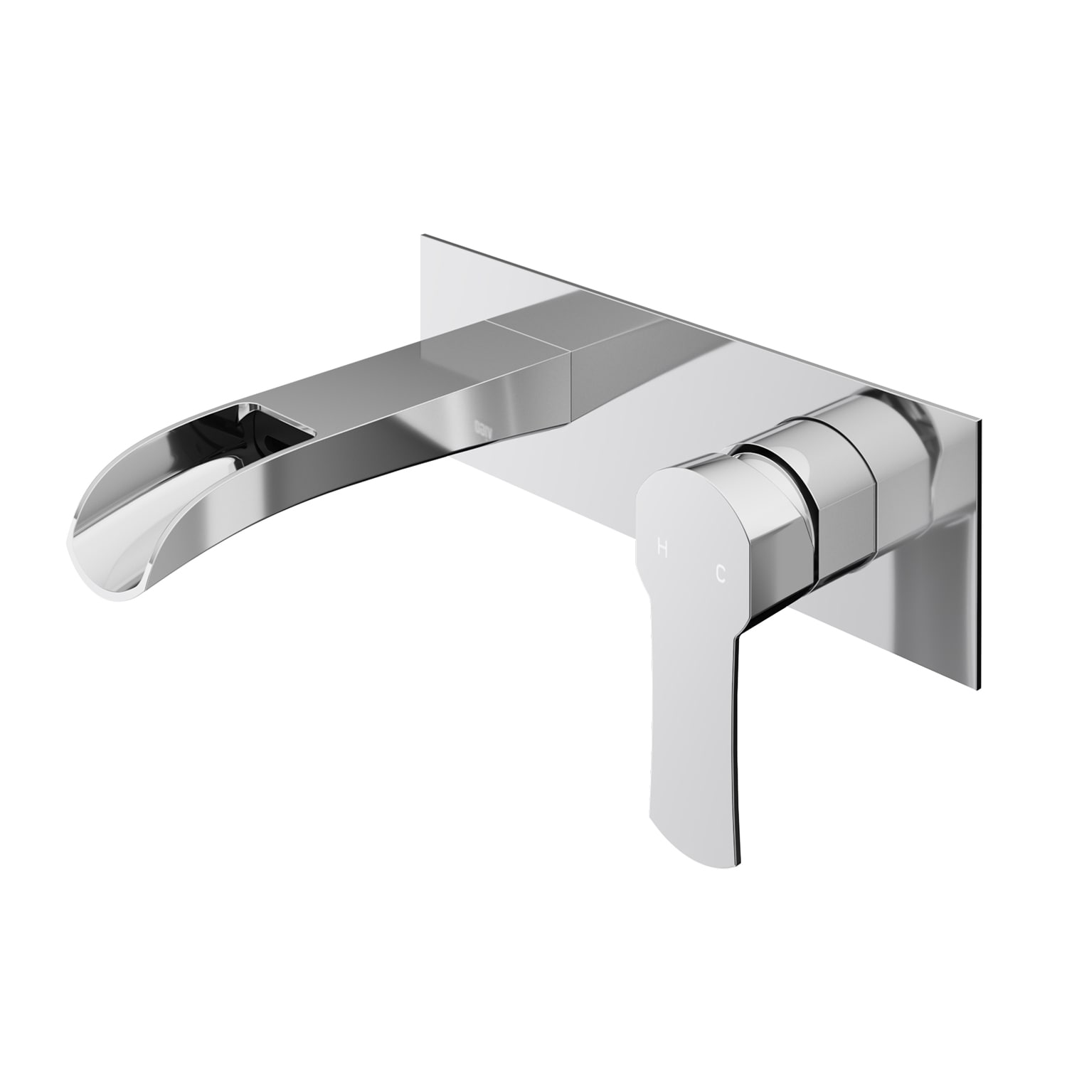 VIGO VG05004CH Cornelius Chrome Wall-mount 1-handle WaterSense Waterfall Commercial/Residential Handle Bathroom Sink Faucet
