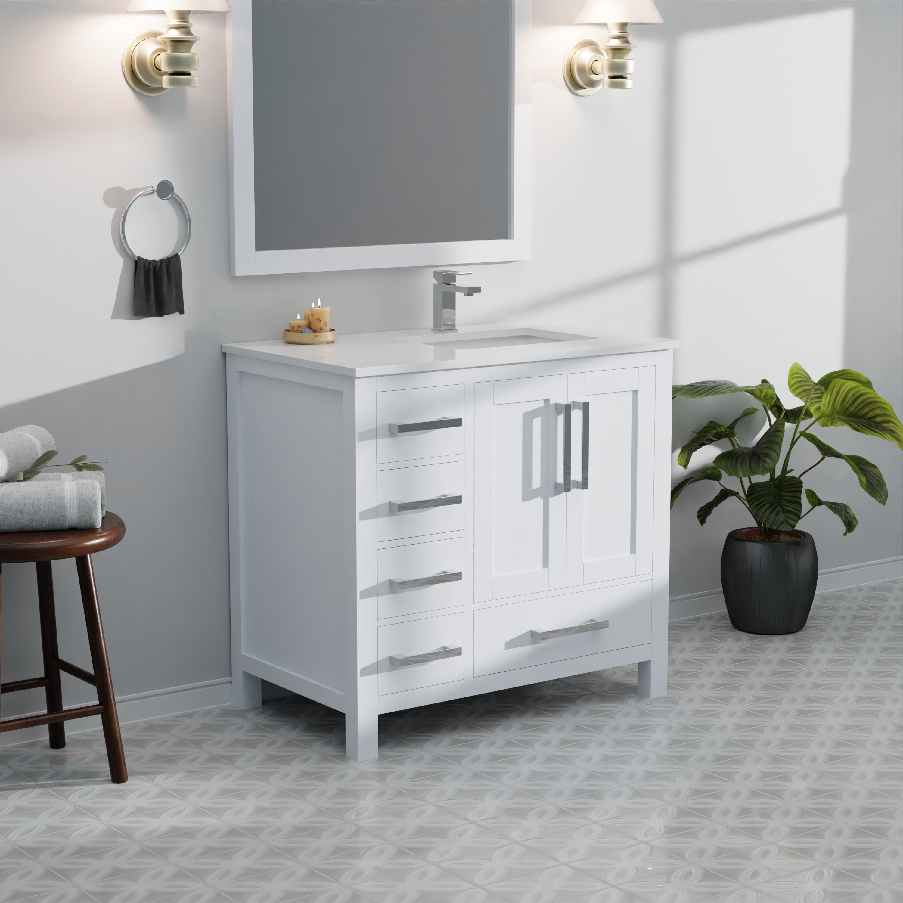 Lexora LJ342236SAWQ000R Bath-Vanity-Combo - View #12