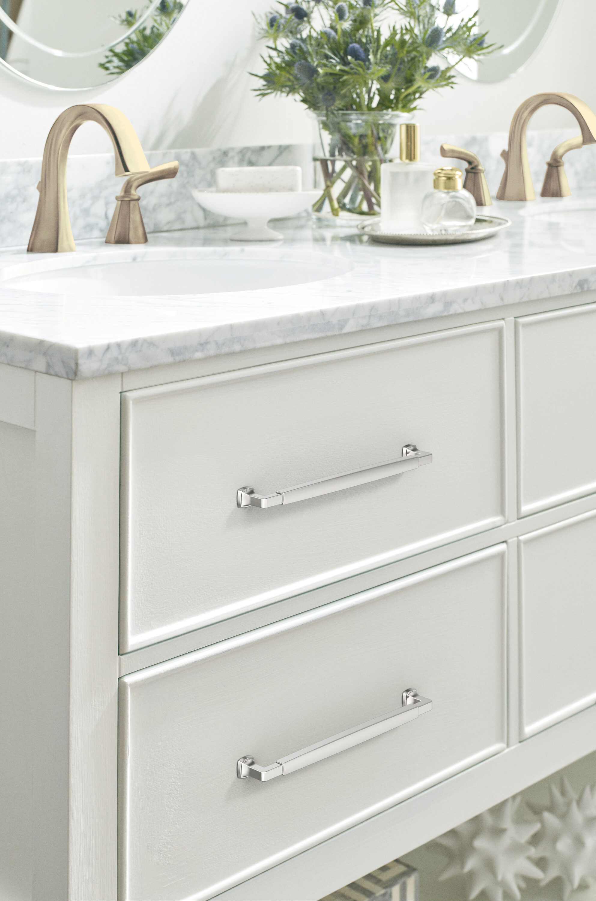 Polished Chrome 10-1/16 inch Modern Cabinet Pull