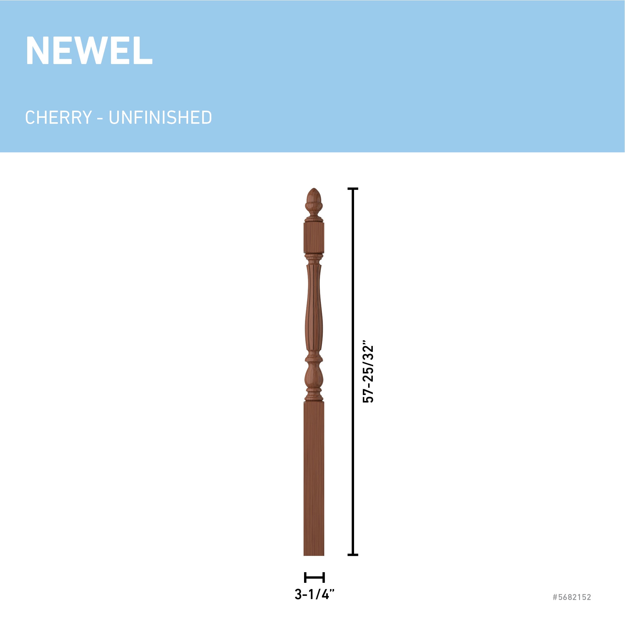 L.J. Smith Stair Systems LJF-3942-C Interior-Stairpart-Newel-Posts - View #3