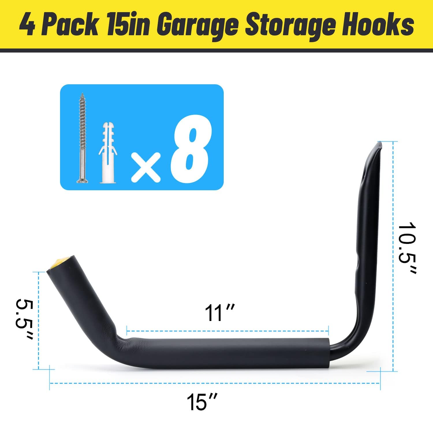 Etokfoks EFT1003C087 Garage-Storage-Hooks - View #2