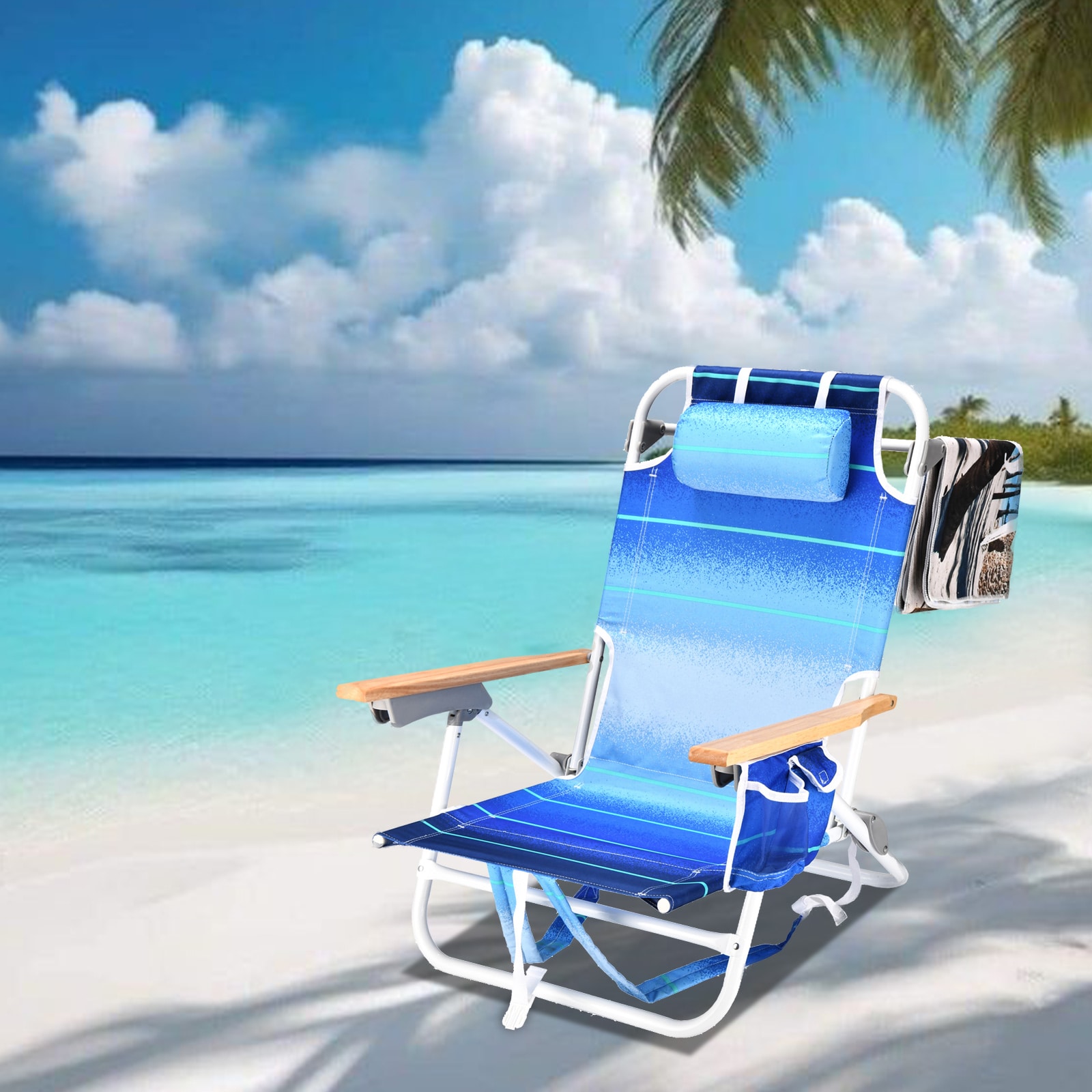 Kahomvis BEACH-QP109-223 Beach-Camping-Chairs - View #3