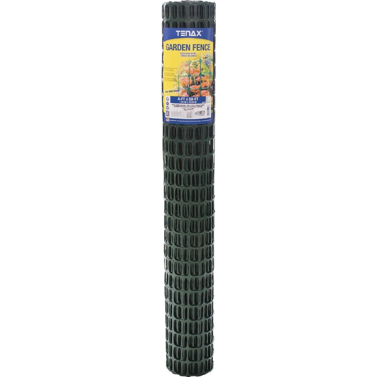 Tenax  Garden Fence 4' x 50' 2 x 2 Mesh HDPE Green