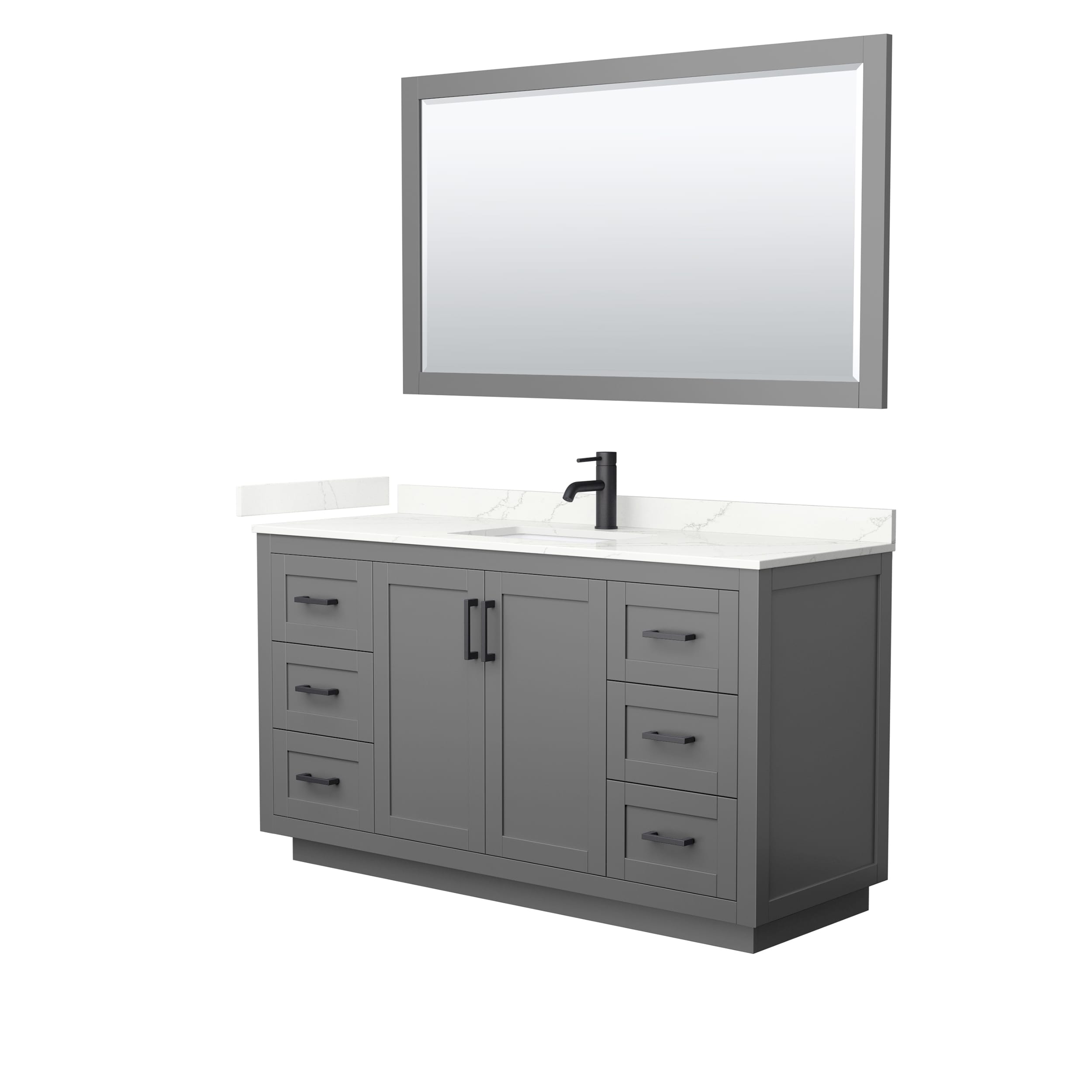 Wyndham Collection WCF292960SGBGTUNSM58 Bath-Vanity-Combo - View #2