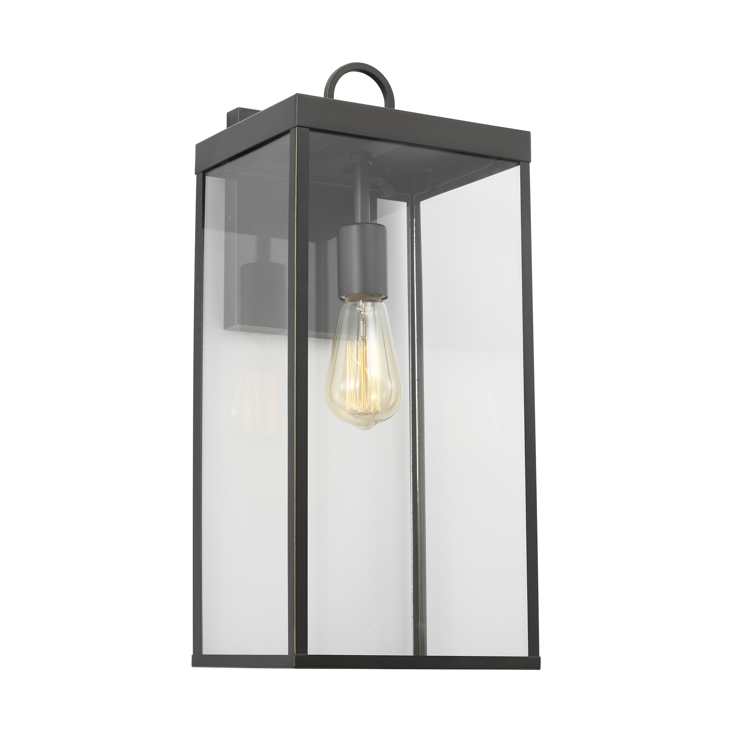 Scott Living DJO1021ANBZ Howell 1 -Light 18.25-in H Antique Bronze Hardwired Outdoor Wall Light