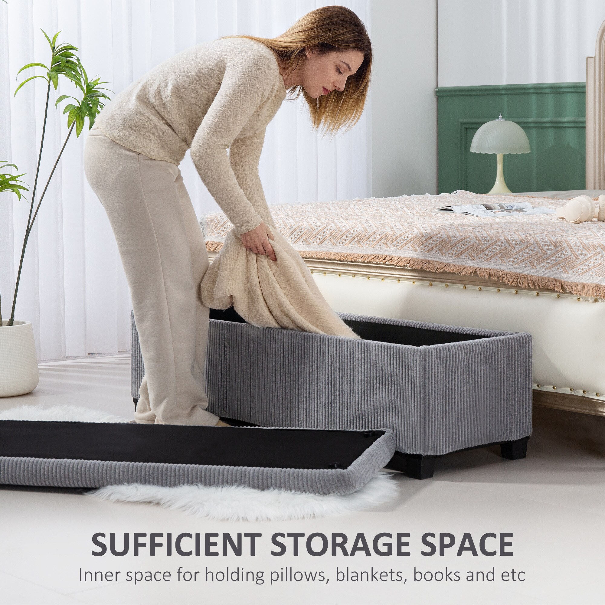 HomCom 838-531V00GY bench - View #5