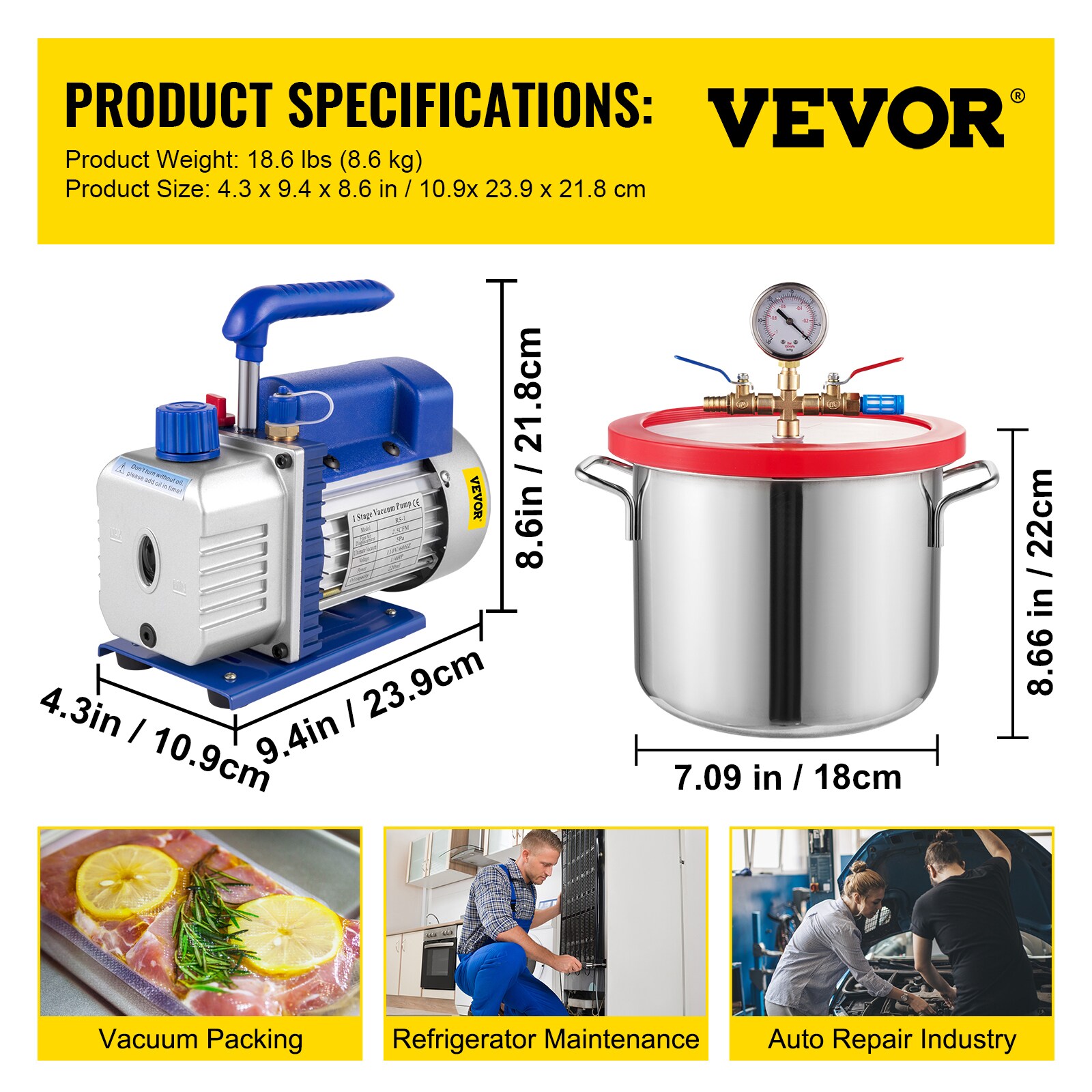 VEVOR QCKTZKB2.5CFMD1.5V1  - View #8
