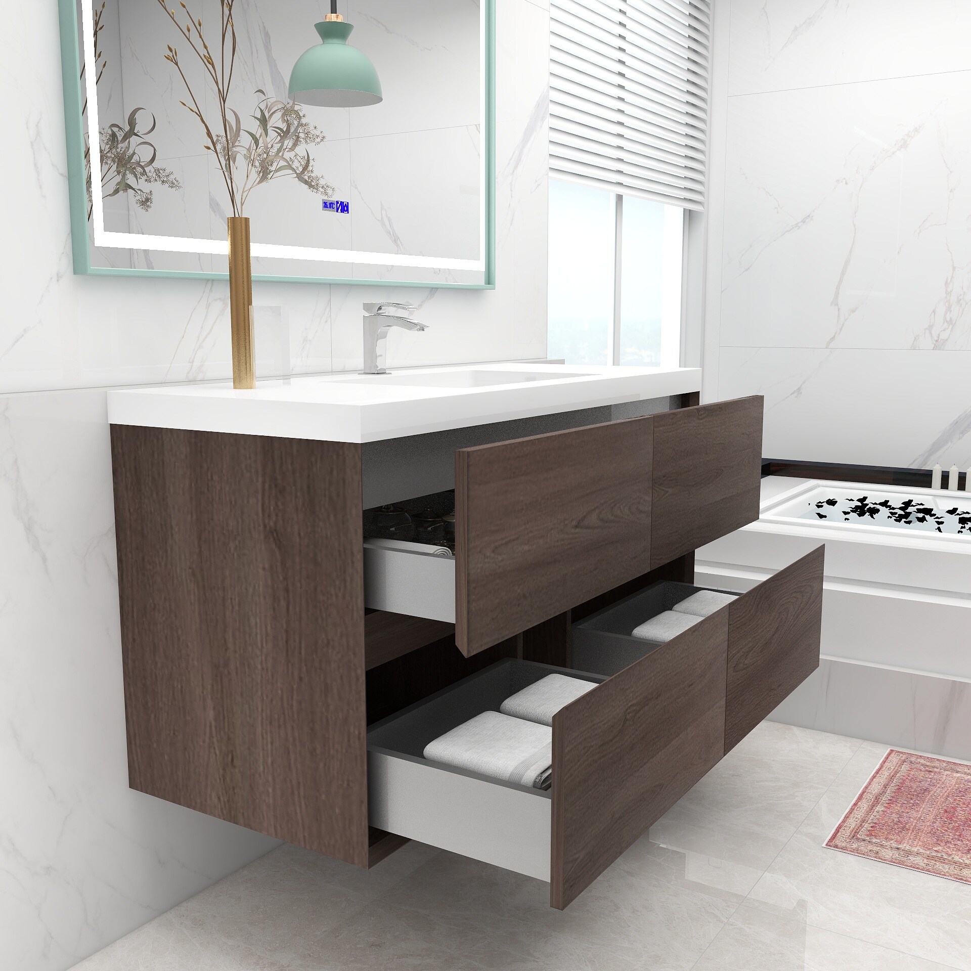 BV Better Vanity SLIM48S-RO Bath-Vanity-Combo - View #7