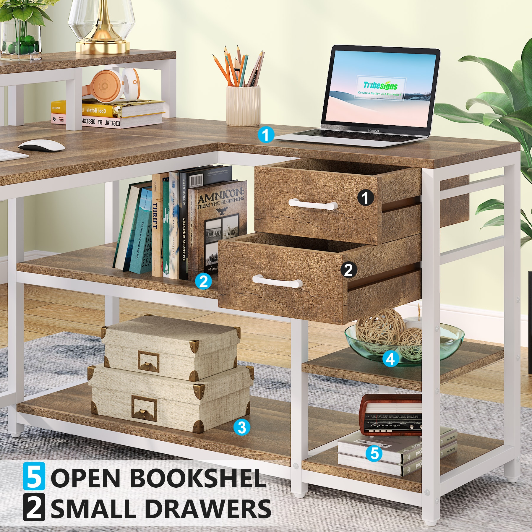 Fnova LWTJ-JW0634 Office-Tables - View #6