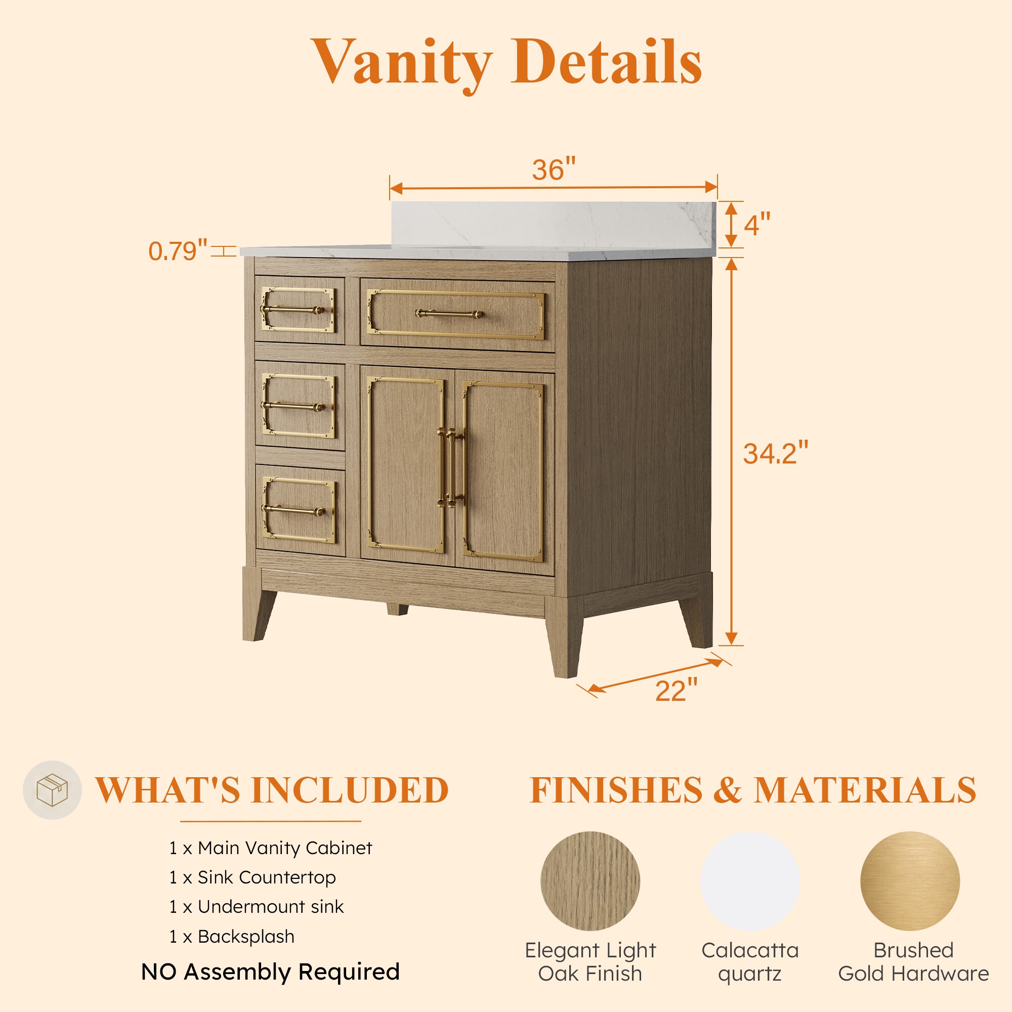 Forclover FLR-ZCEL36 Bath-Vanity-Combo - View #9