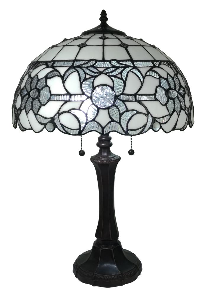 Amora Lighting AM316TL16 16.5-Inches Multi Pull-chain Table Lamp with Glass Shade