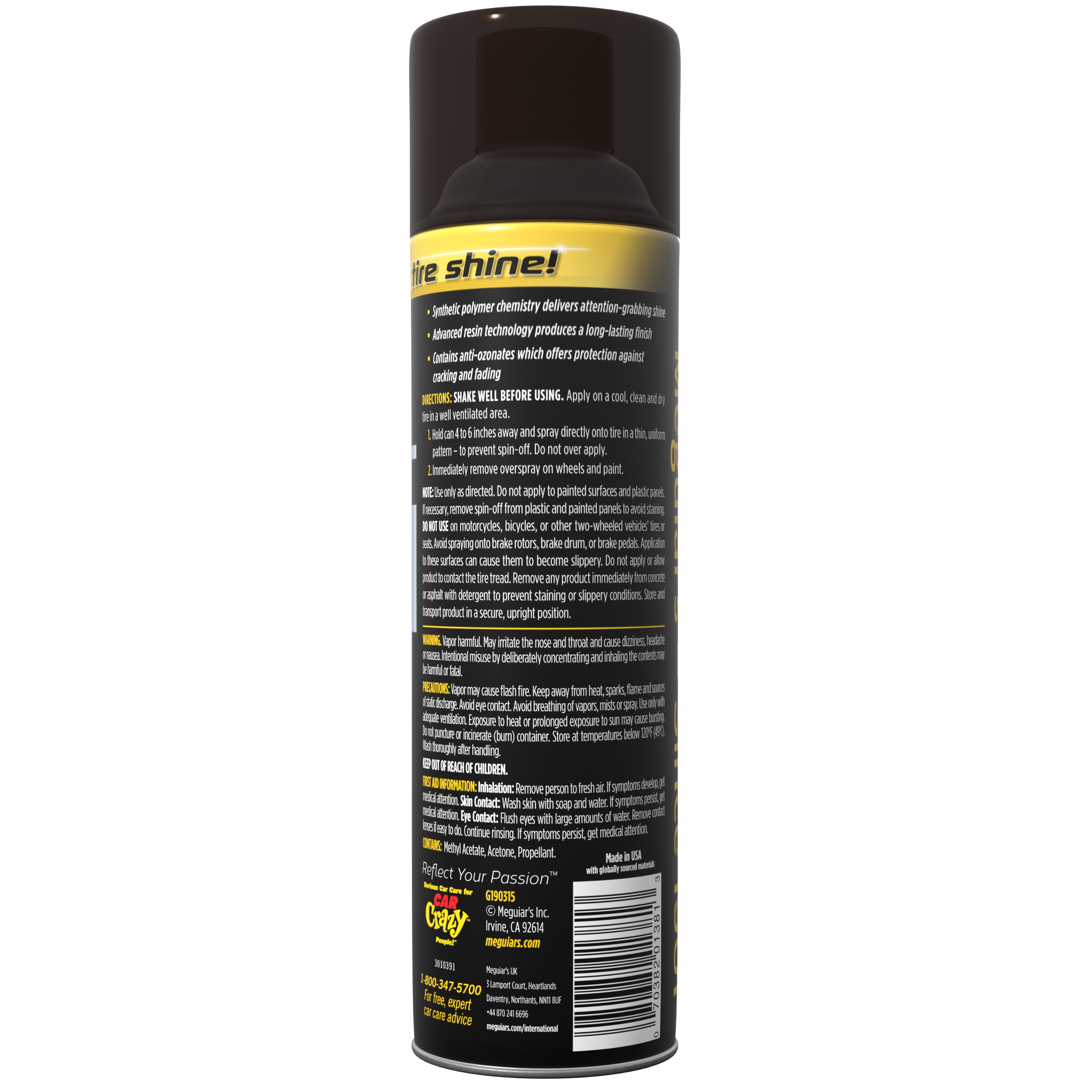 Meguiar's on X: Our new Hot Shine Reflect Tire Spray is