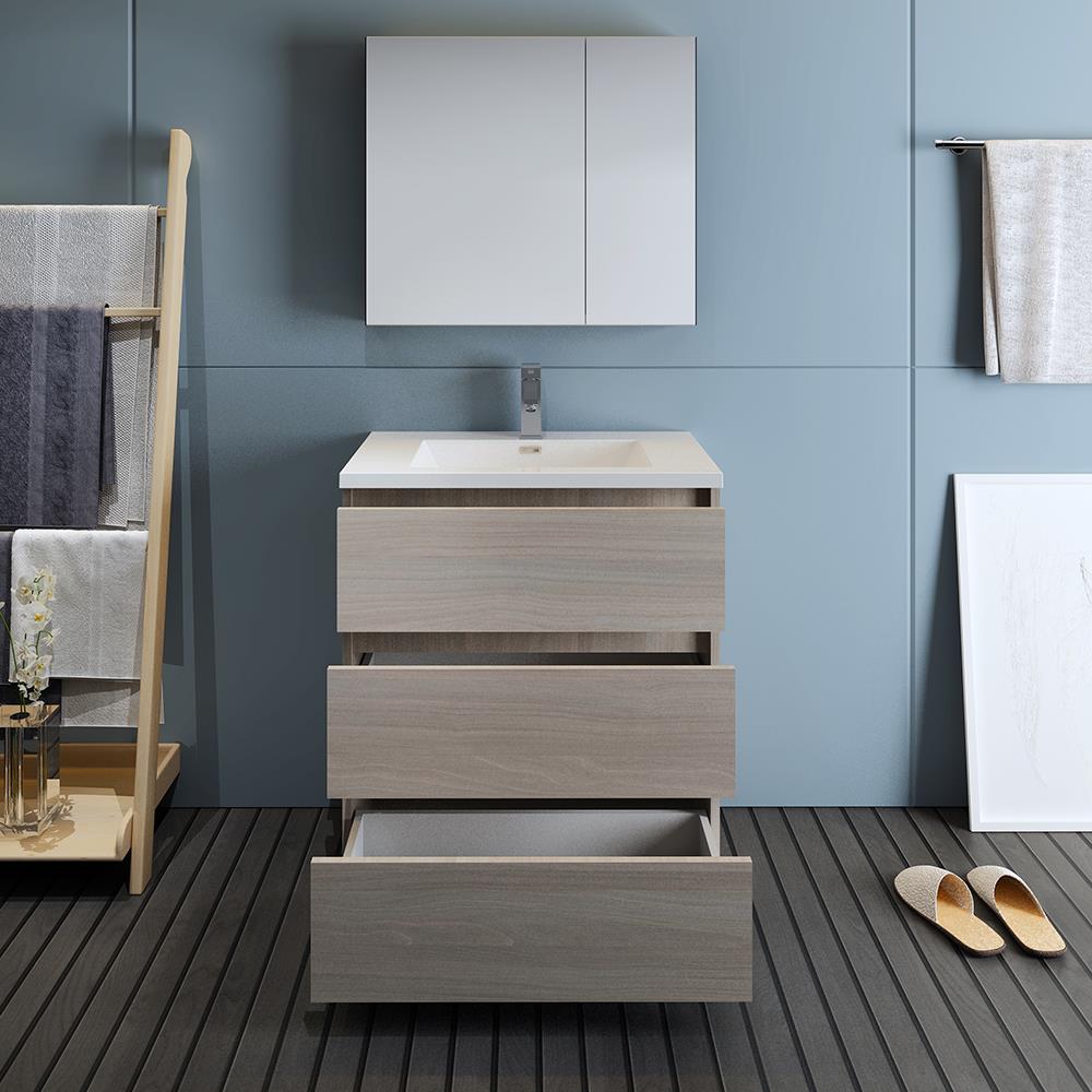 Fresca FVN9330MGO Bath-Vanity-Combo - View #3