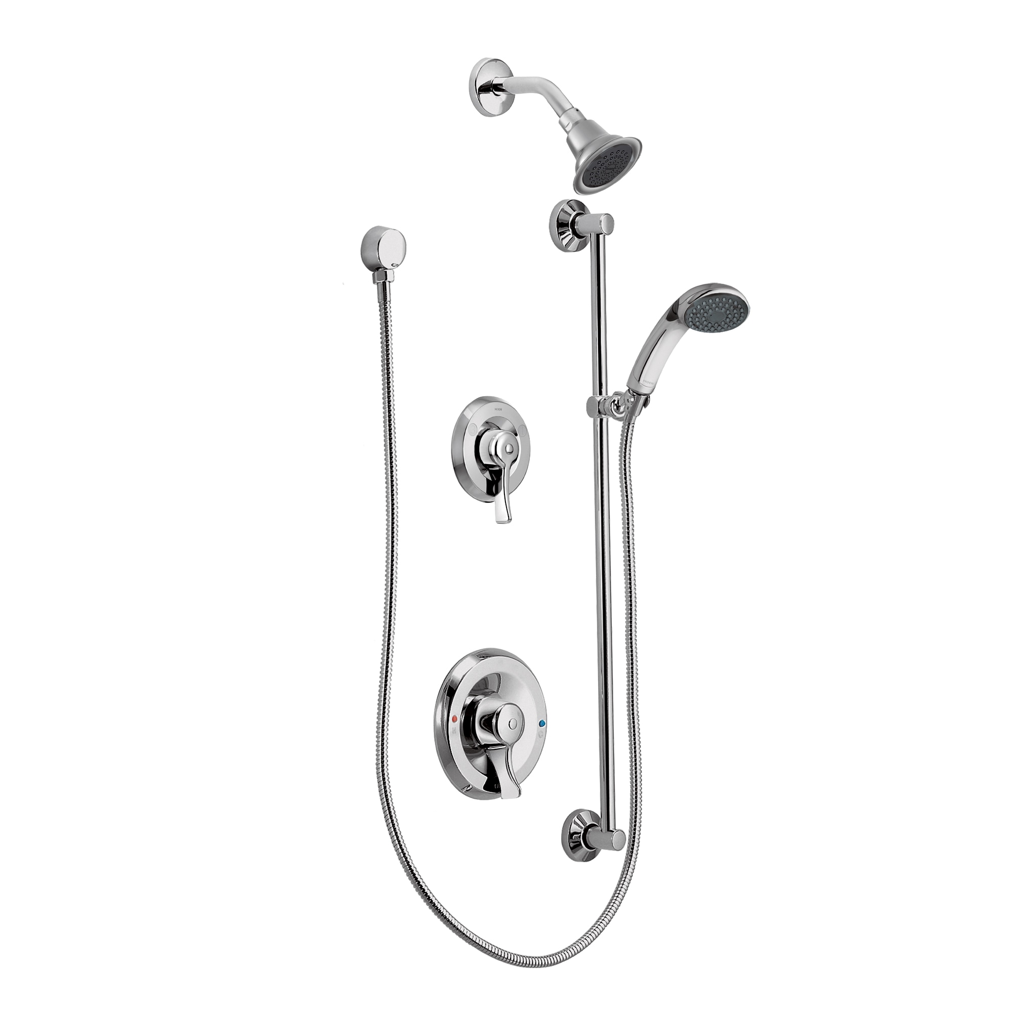 Shower System, Wall Mounted Slide Bar Shower Faucet Set for Bathroom w –  Gabrylly