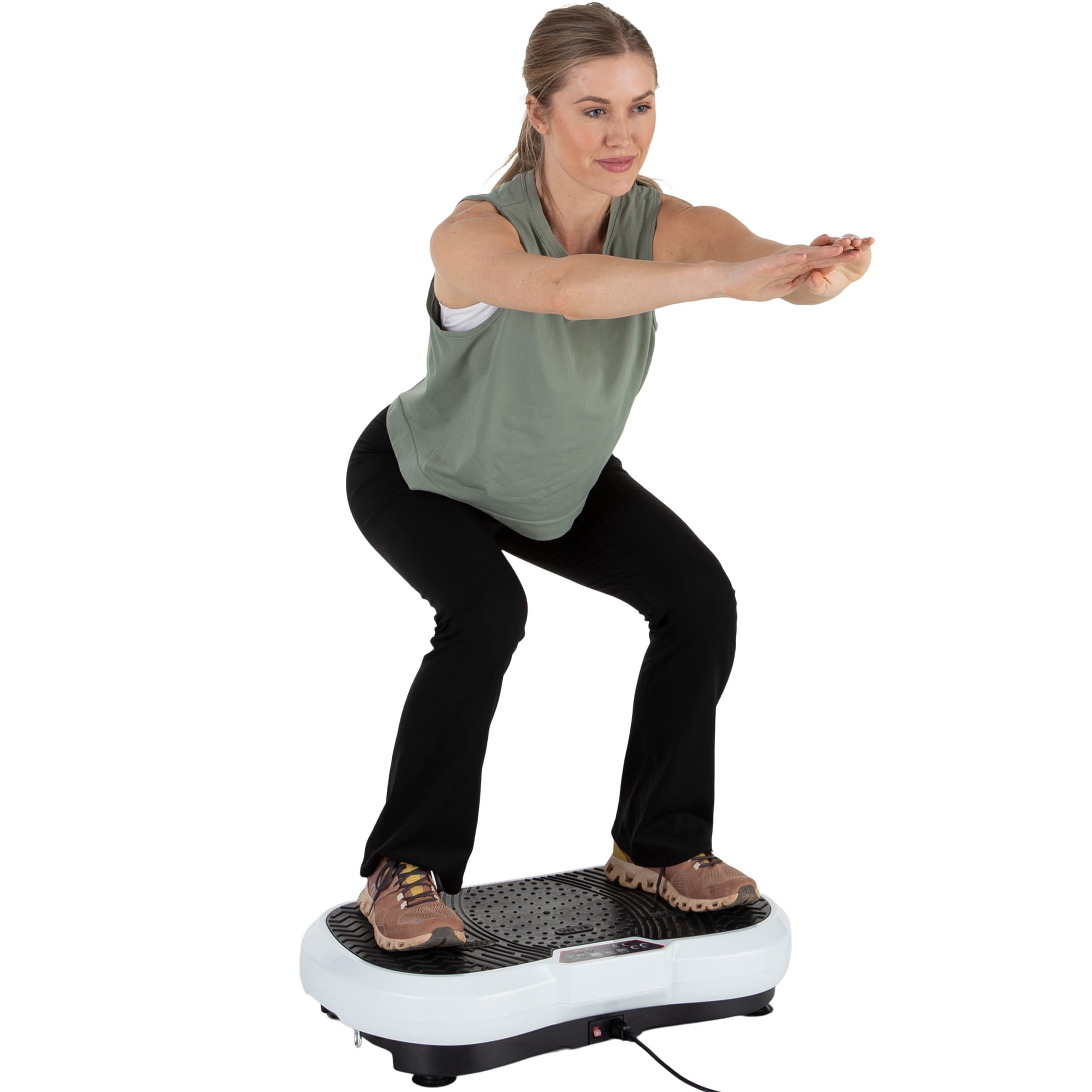 Wakeman Foot Massager - Vibrating Platform with Rotating Acupressure for  Feet and Legs with 20 Intensity Levels 80-5196 - The Home Depot