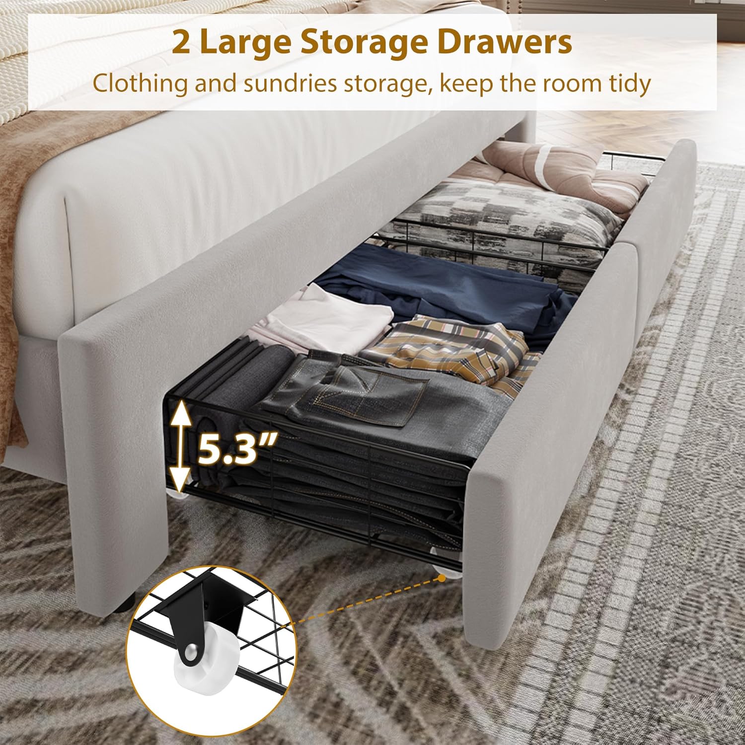 Qeetex LHF-BED-PHK-33FX53G8 beds - View #5