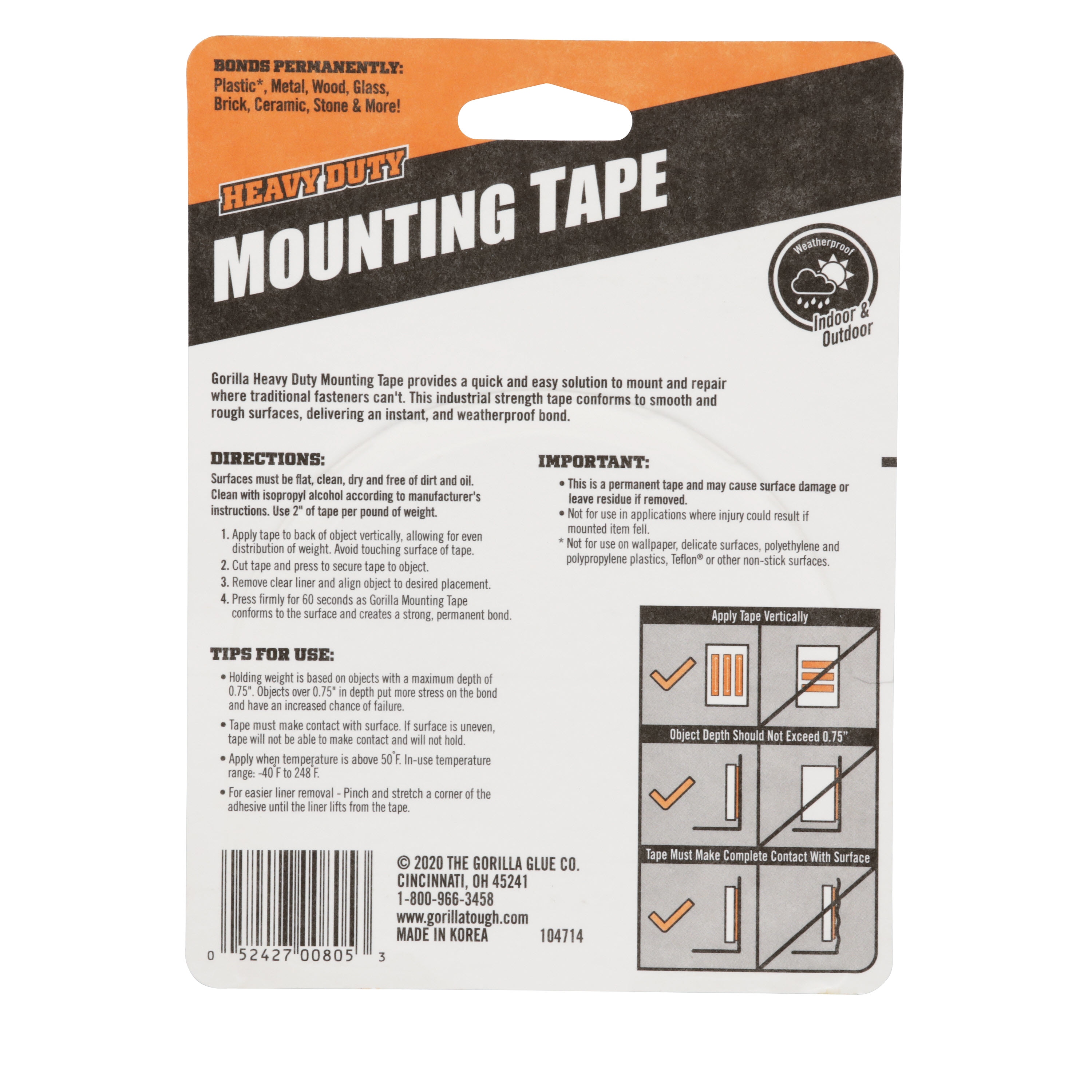 Gorilla 102441 Mounting-Tape - View #8