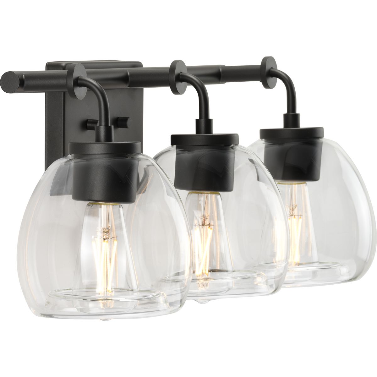 Graphite Industrial 3-Light Bath Vanity Fixture