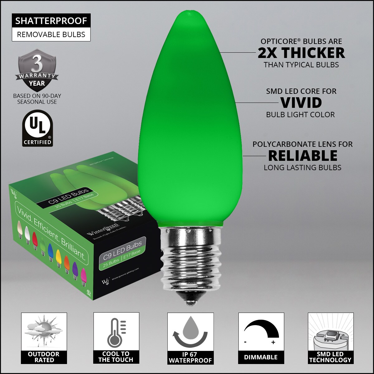 Wintergreen Lighting 77769 Christmas-String-Lights - View #4