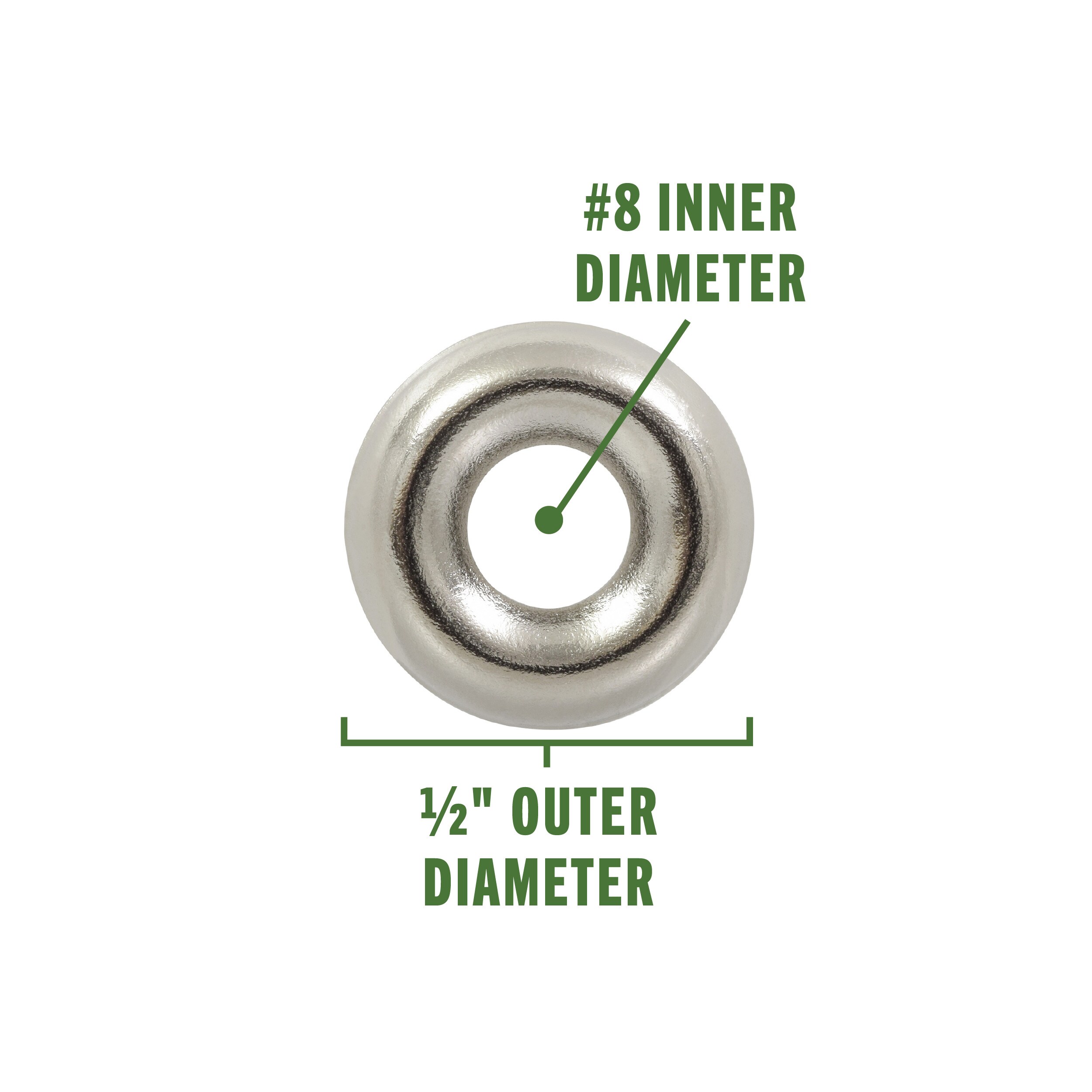 Hillman 12-Count #8 Nickel Finishing Washer in the Finishing