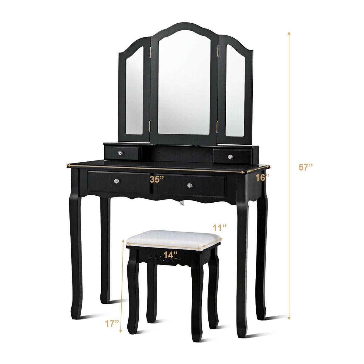 Slickblue D-CO-KB34066WH Bedroom-Vanities - View #5