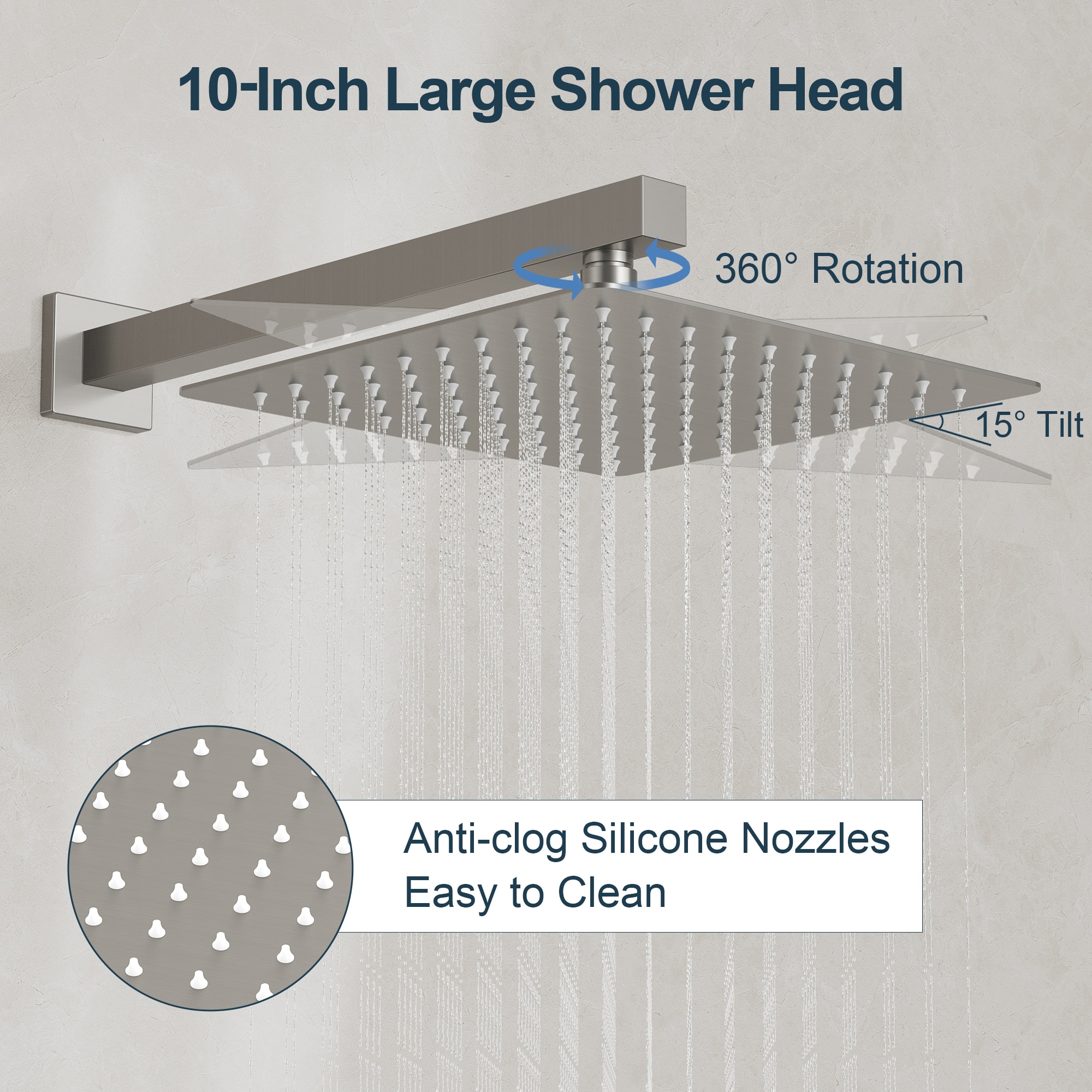 GRANDJOY SFS-1059-NK10 Showerhead-Bar-Panels - View #5