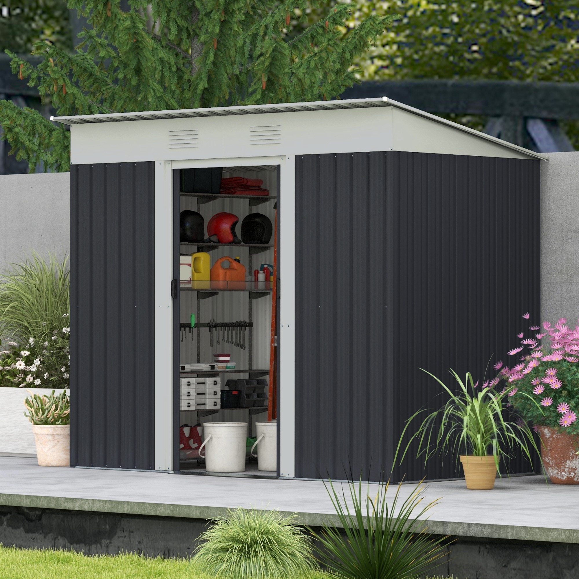 ToolCat BZ-3-134-SN Metal-Storage-Buildings-Sheds - View #3