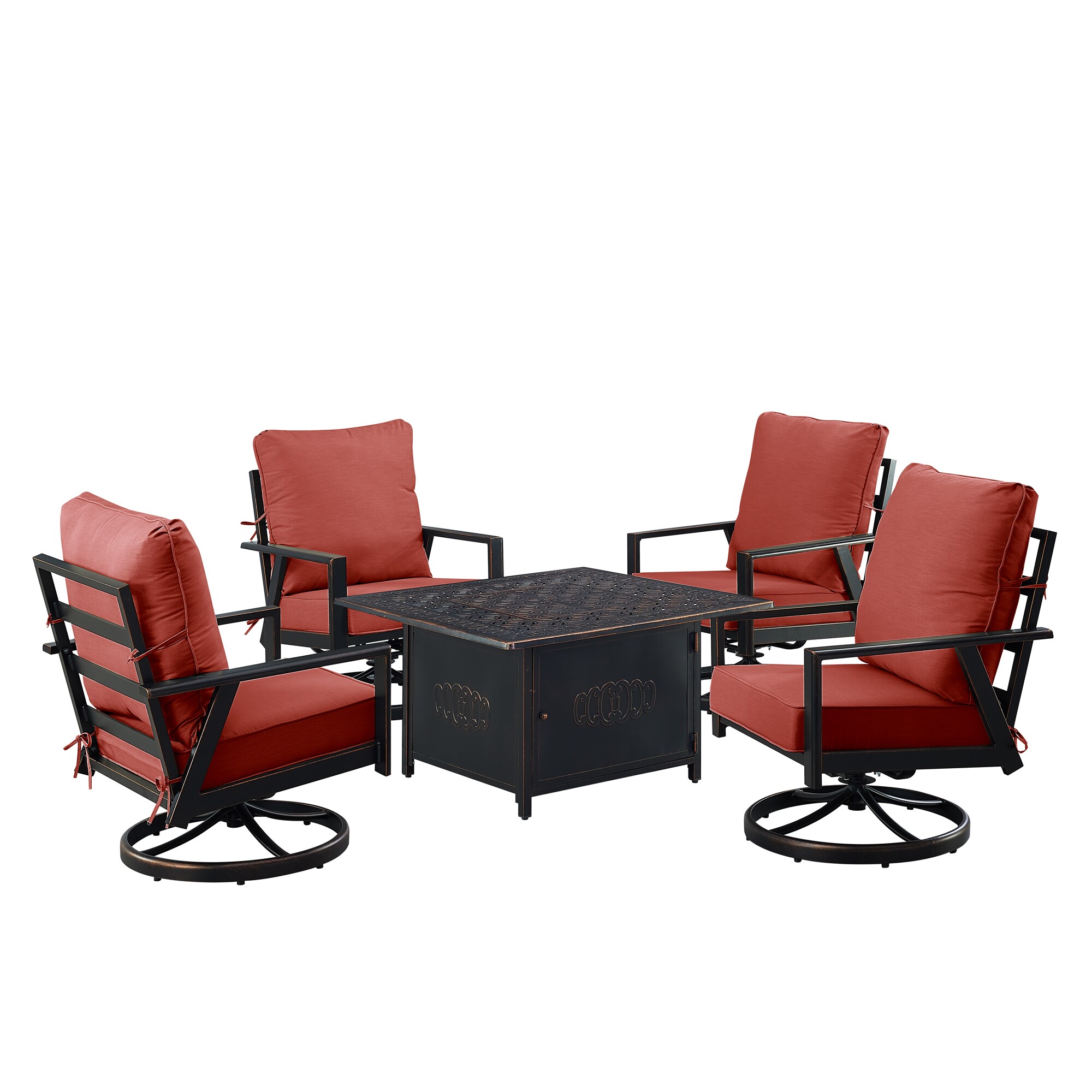 Oakland Living LUX4CHRONINRDCUA Patio-Conversation-Sets - View #4