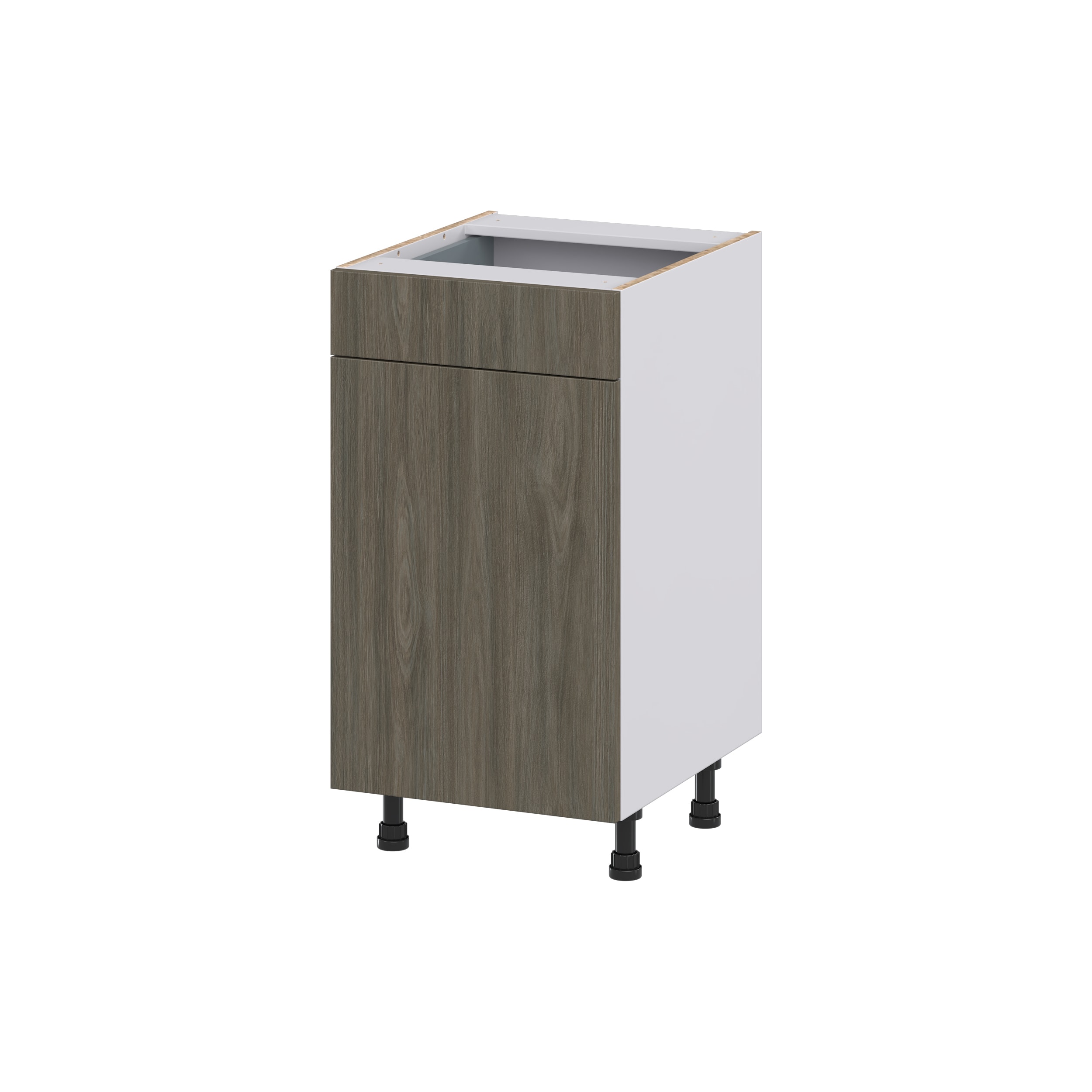 Hugo&Borg DSV18(L/R)-SA Savane 18-in W x 34.5-in H x 21-in D Textmel Base Fully assembled Cabinet (Flat Panel Slab)