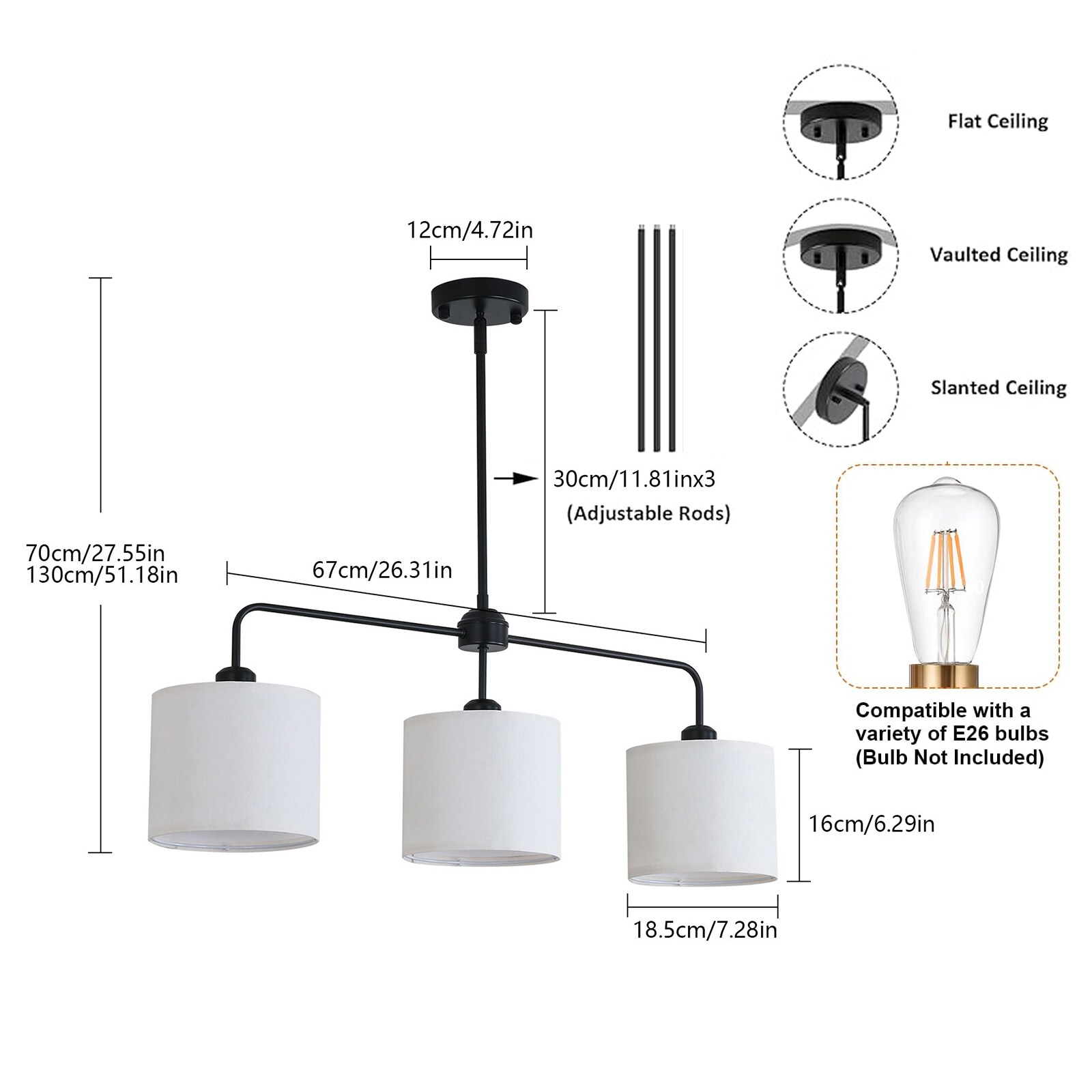 Oukaning HG-HCXLST-4094-US Pendant-Lights - View #4