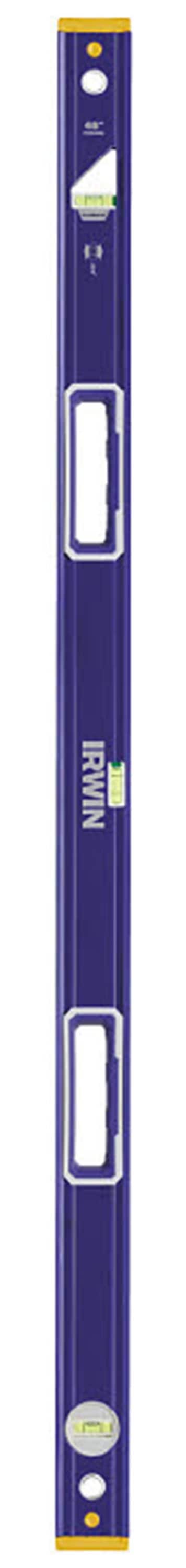 IRWIN 1794067 Aluminum 48-in 3 Vial Box Beam Level