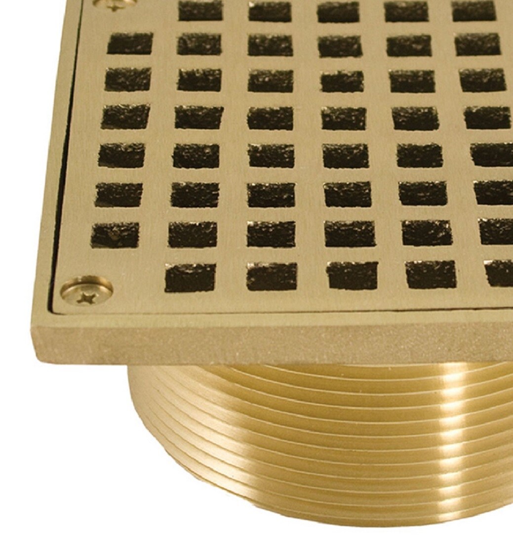 Adelphi Square Shower Drain - Brushed Nickel | Brass | Signature Hardware 481861