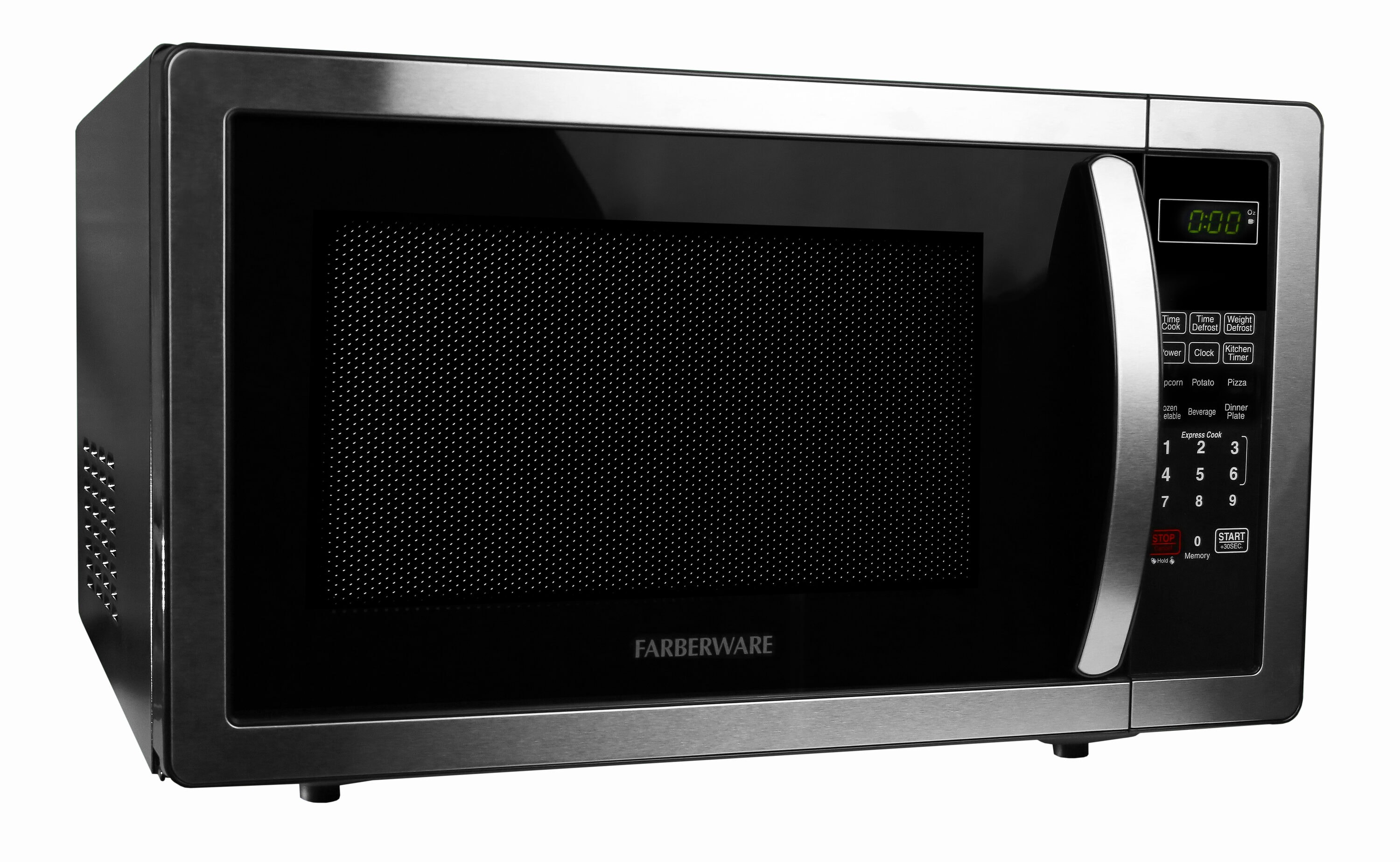 Farberware 1000-Watt 1.1 Cu. Ft. Countertop Microwave Oven With LED  Lighting and Child Lock, Black 