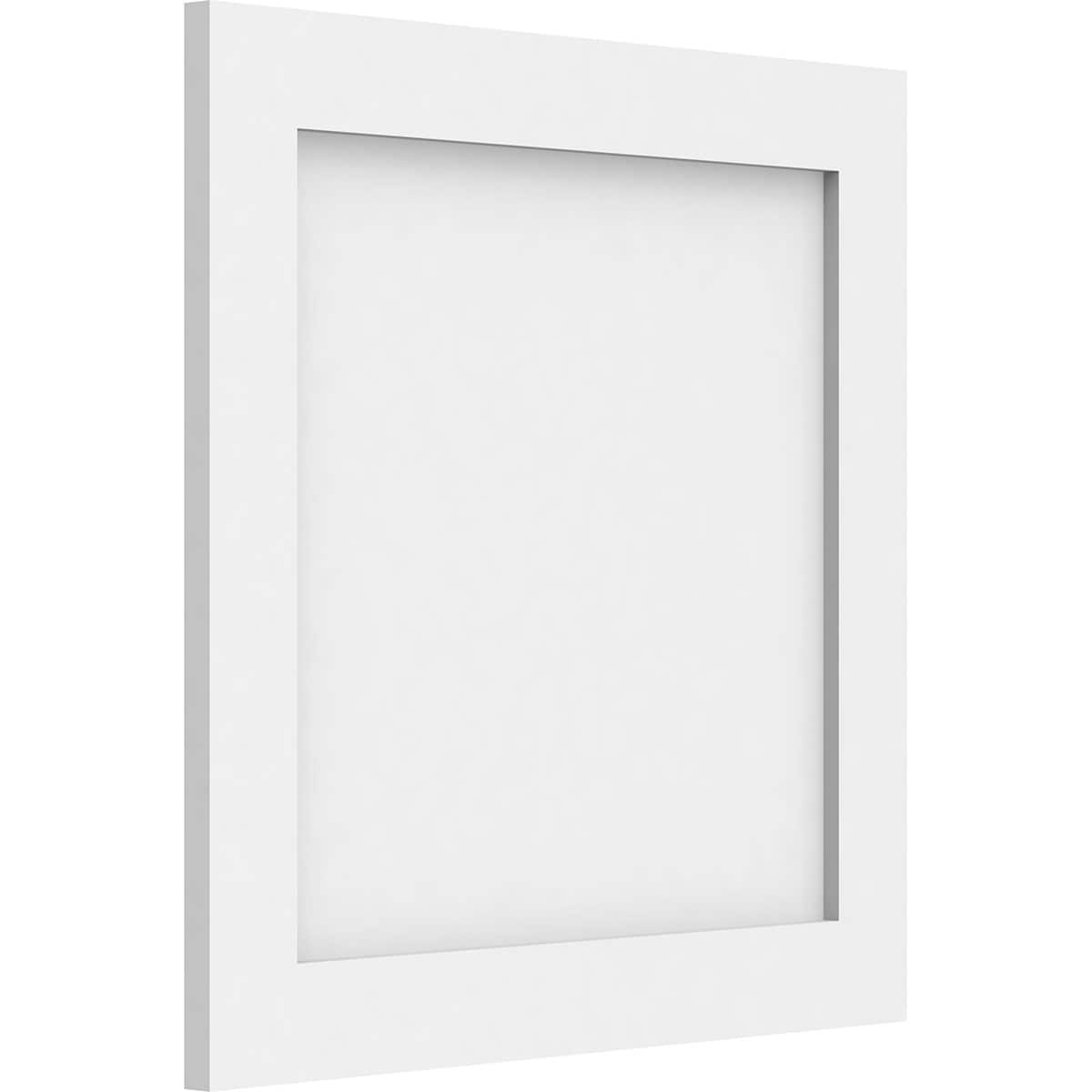 Ekena Millwork 18-in x 18-in Smooth White PVC Fretwork Wall Panel in ...