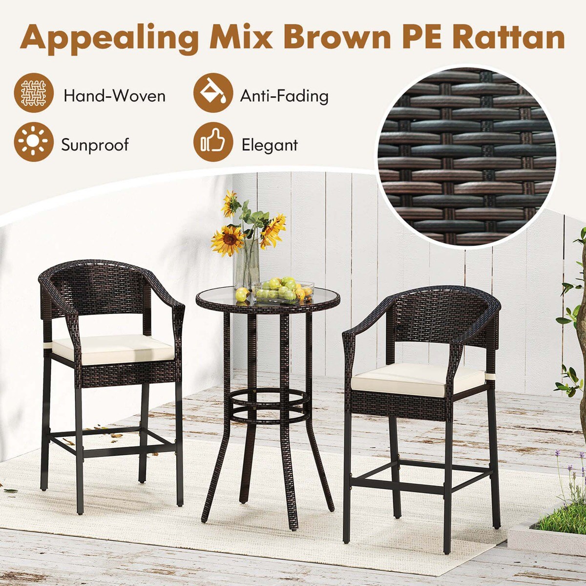 Costway HCST04944 Patio-Conversation-Sets - View #8